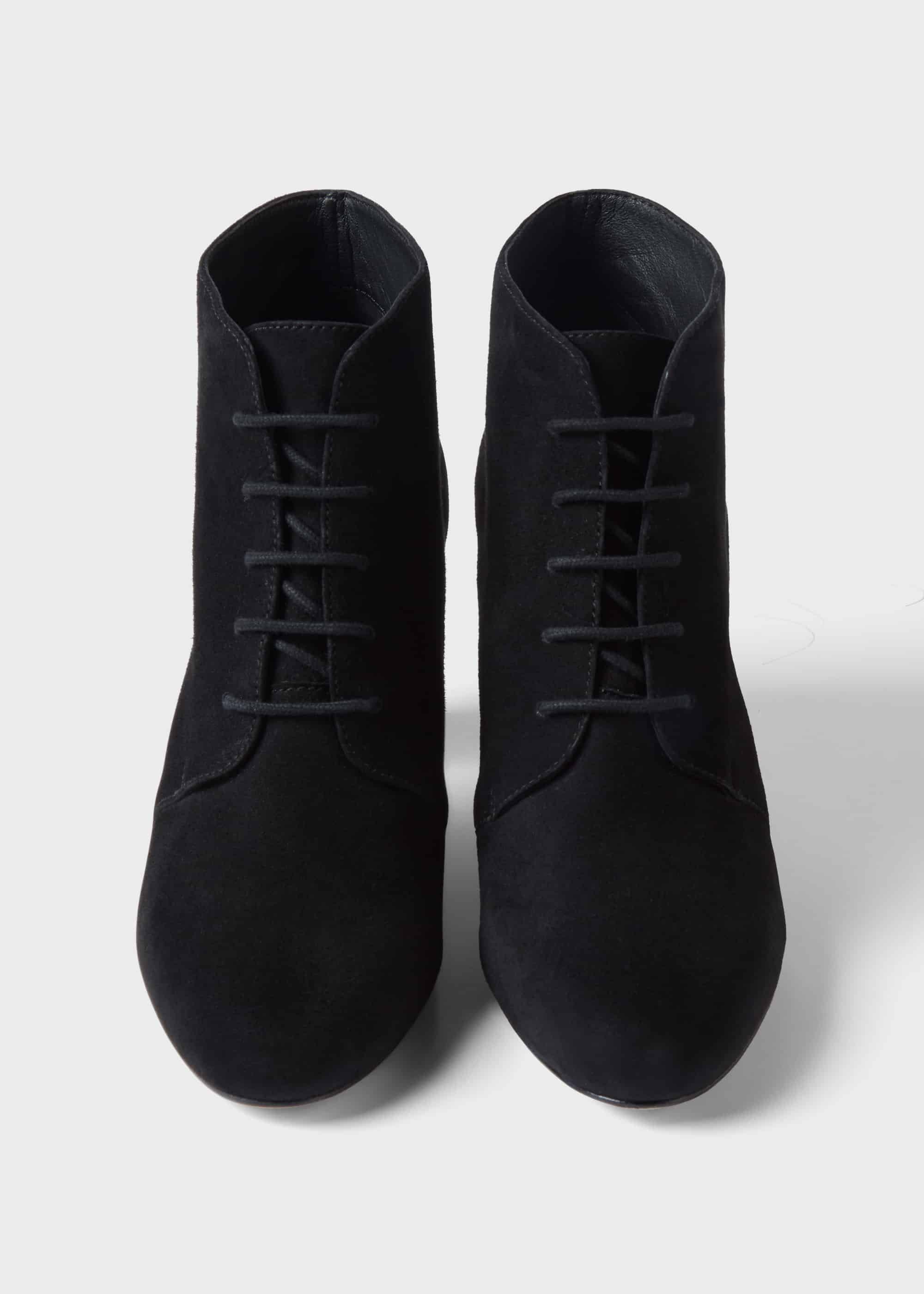 Patricia Suede Ankle Boots, Black, hi-res