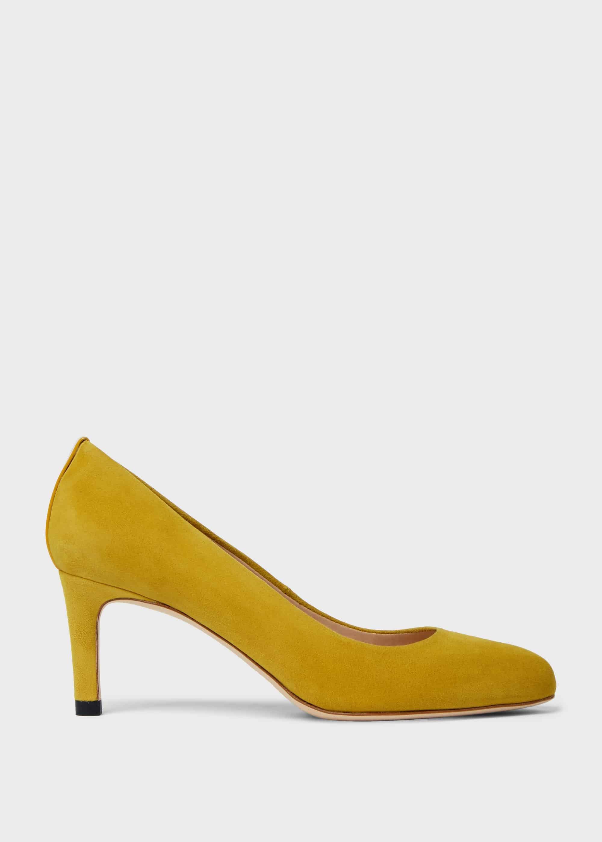 Lizzie Suede Stiletto Court Shoes, Chartreuse, hi-res