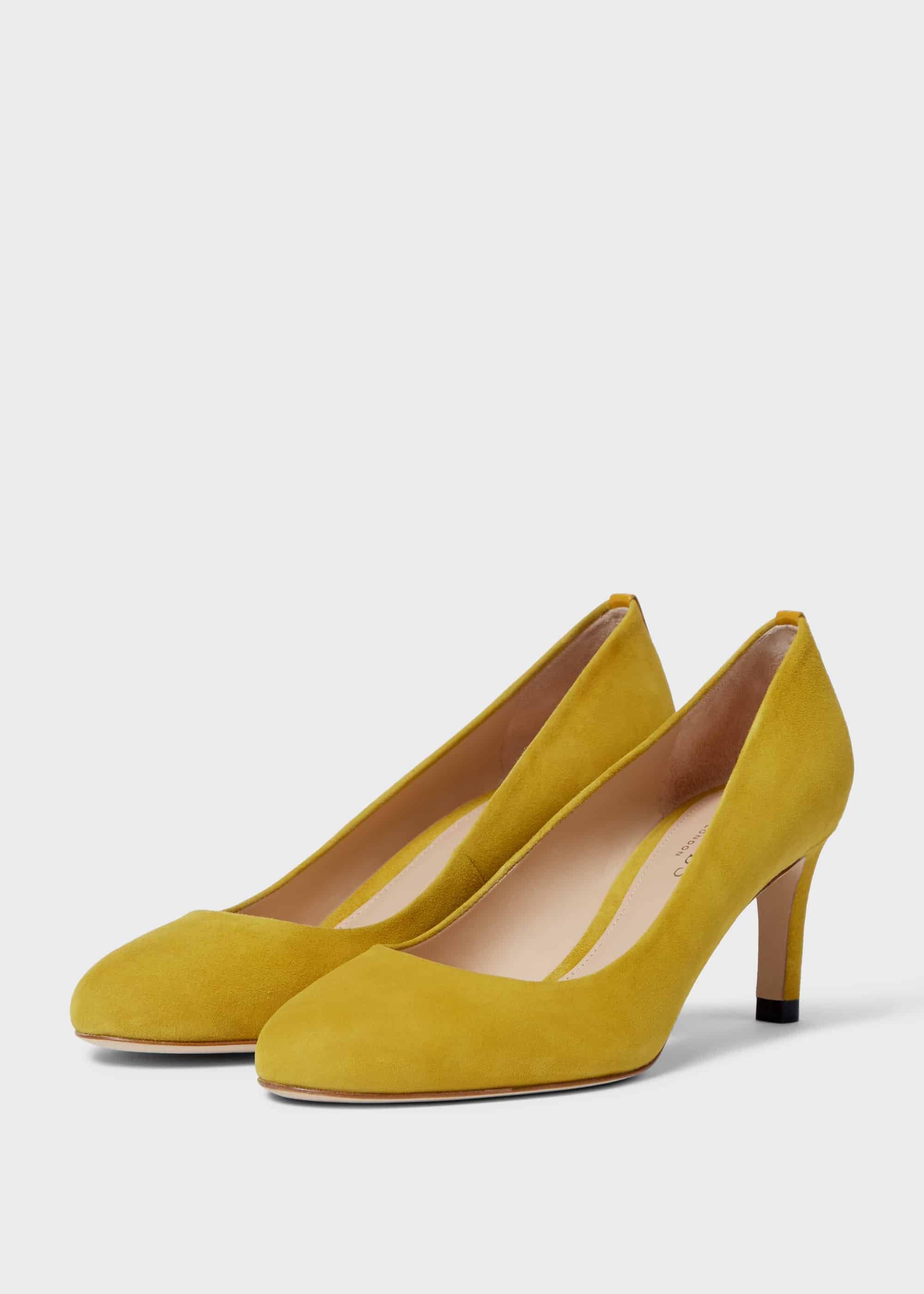 Lizzie Suede Stiletto Court Shoes, Chartreuse, hi-res