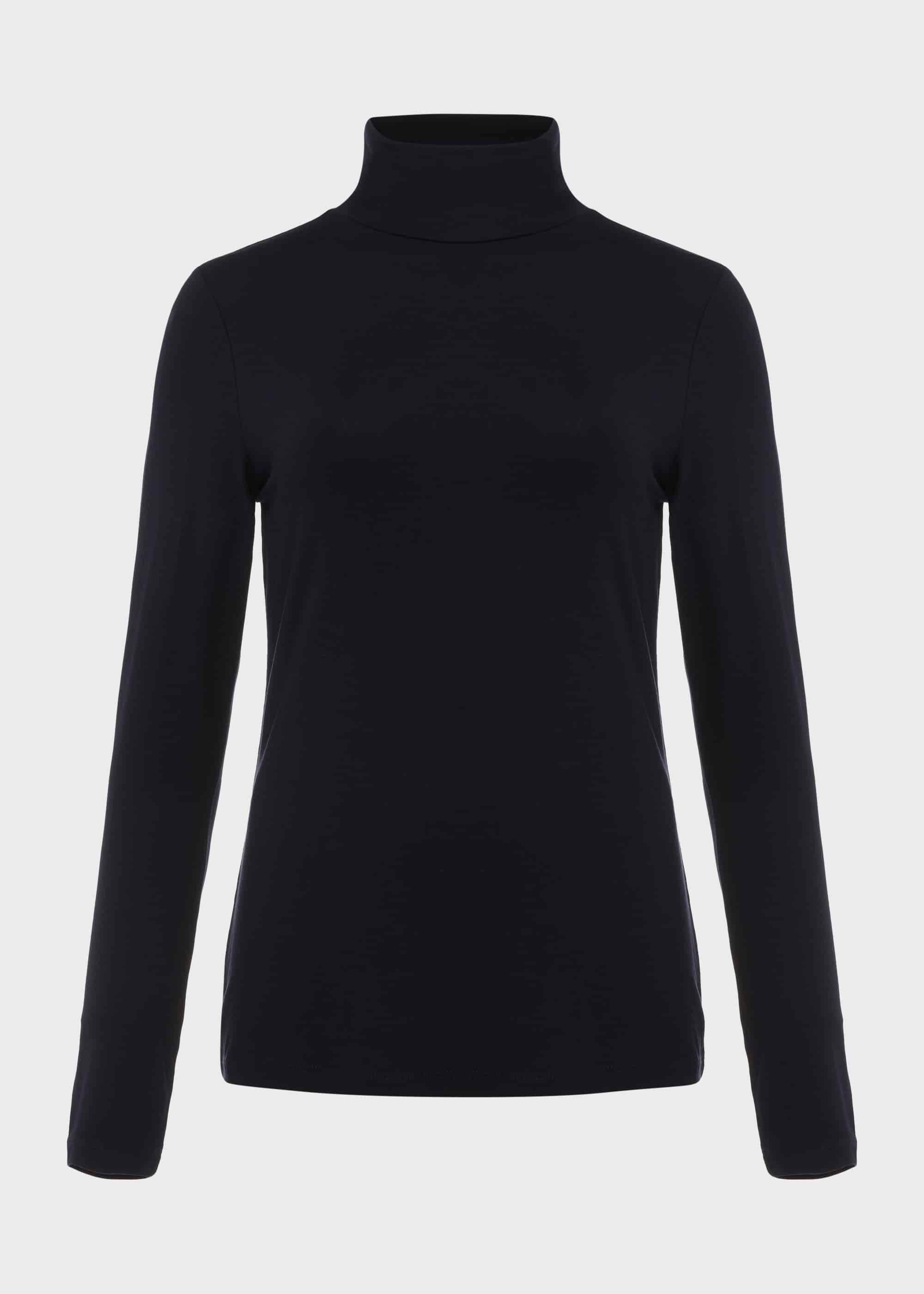 Mischa Roll Neck, Black, hi-res