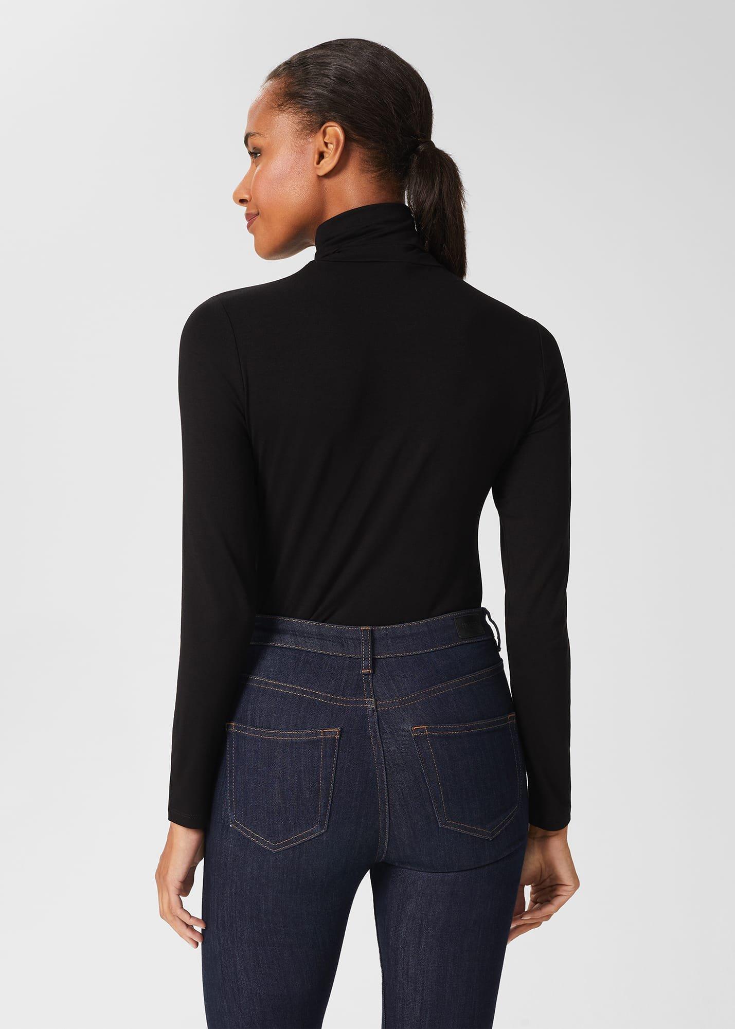 Mischa Roll Neck, Black, hi-res