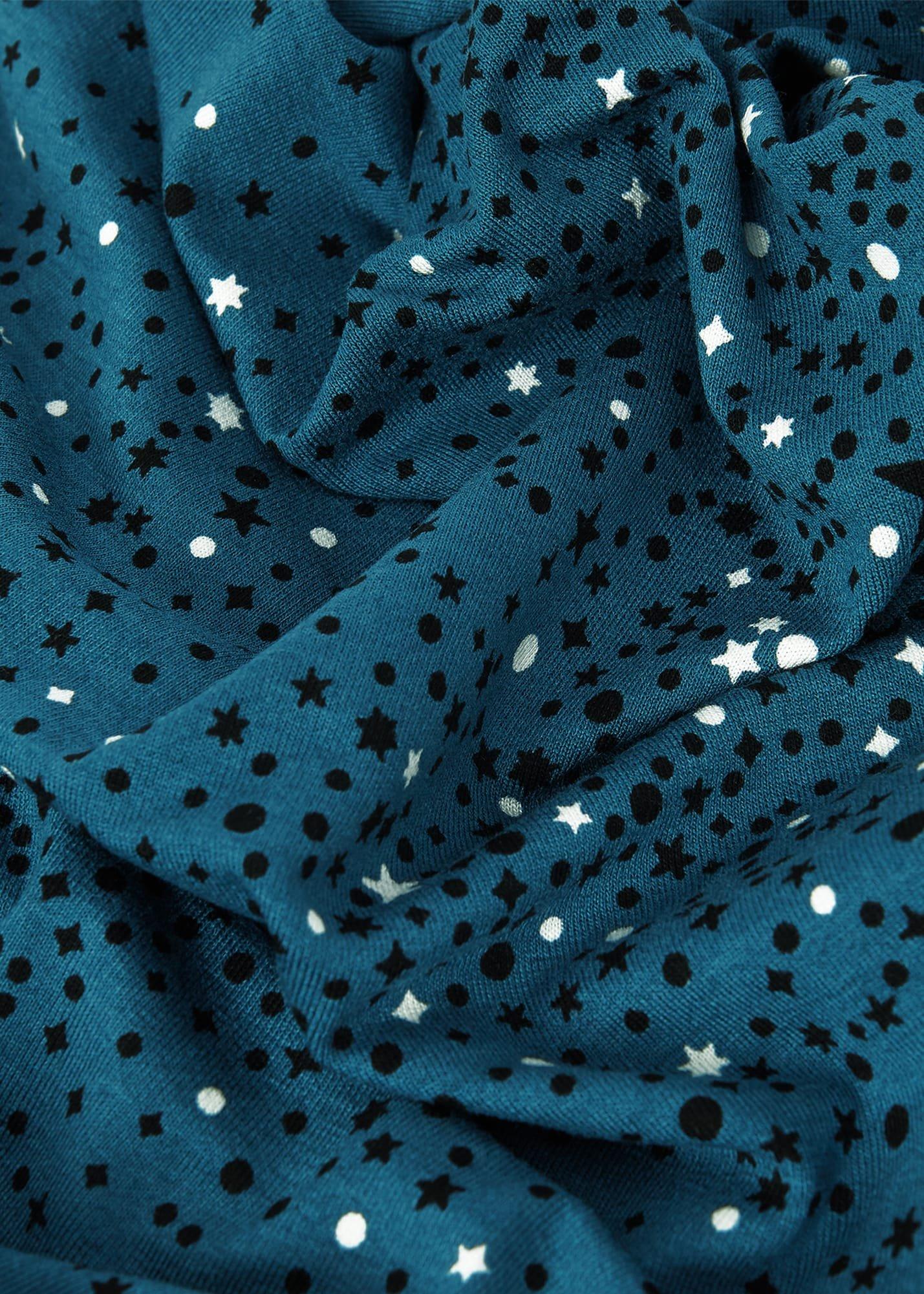 Sonya Printed Top, Dark Blue, hi-res