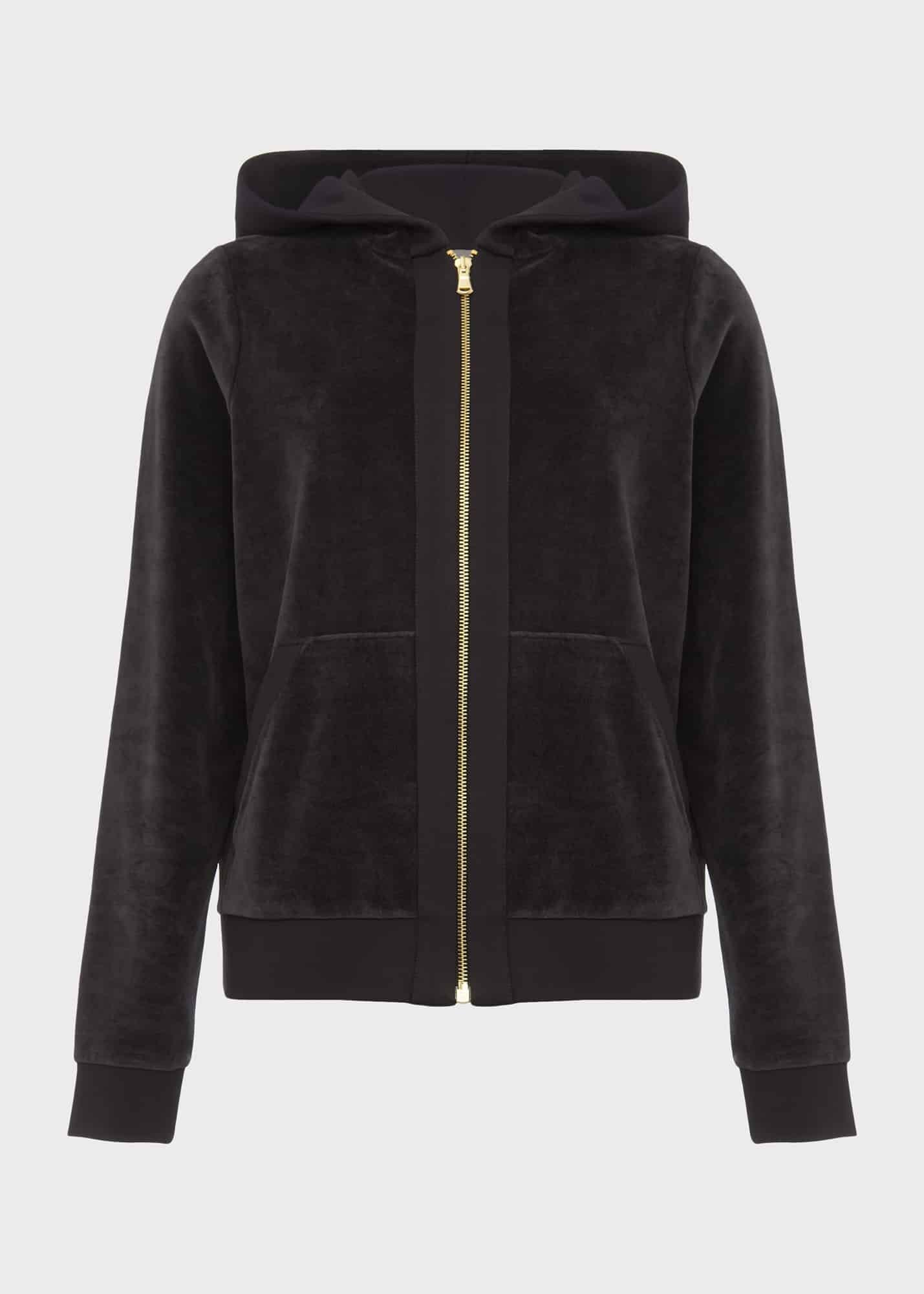 Harlow Hooded Top, Charcoal Grey, hi-res