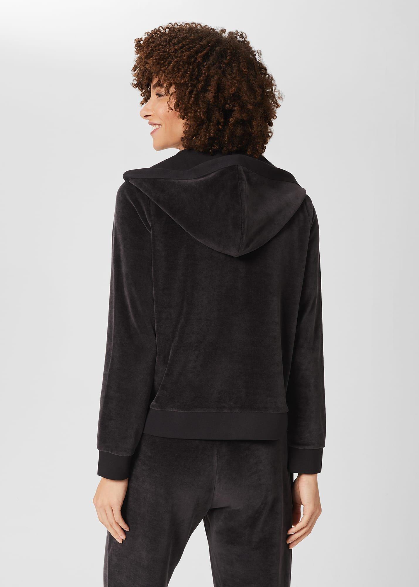 Harlow Hooded Top, Charcoal Grey, hi-res