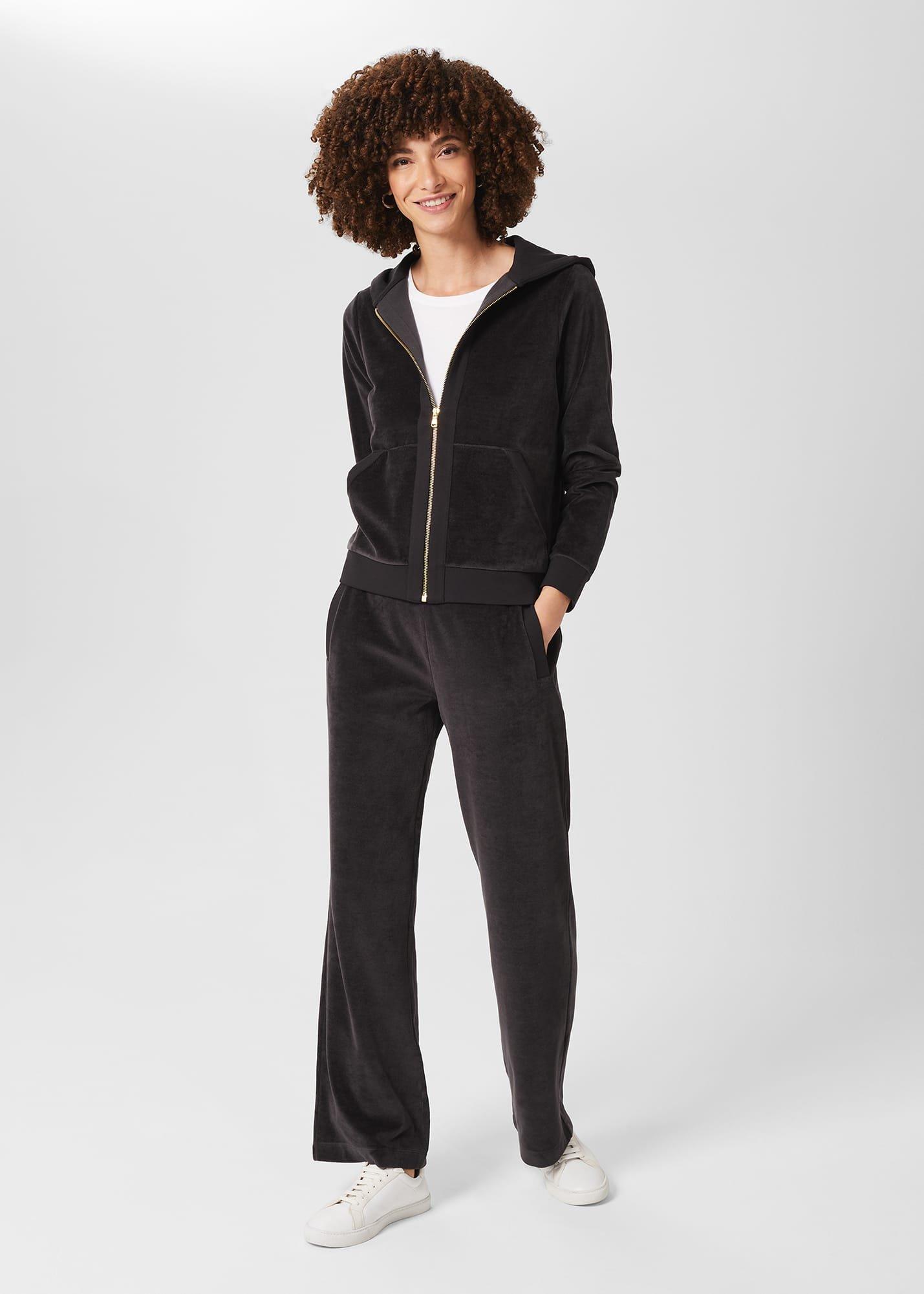 Harlow Hooded Top, Charcoal Grey, hi-res