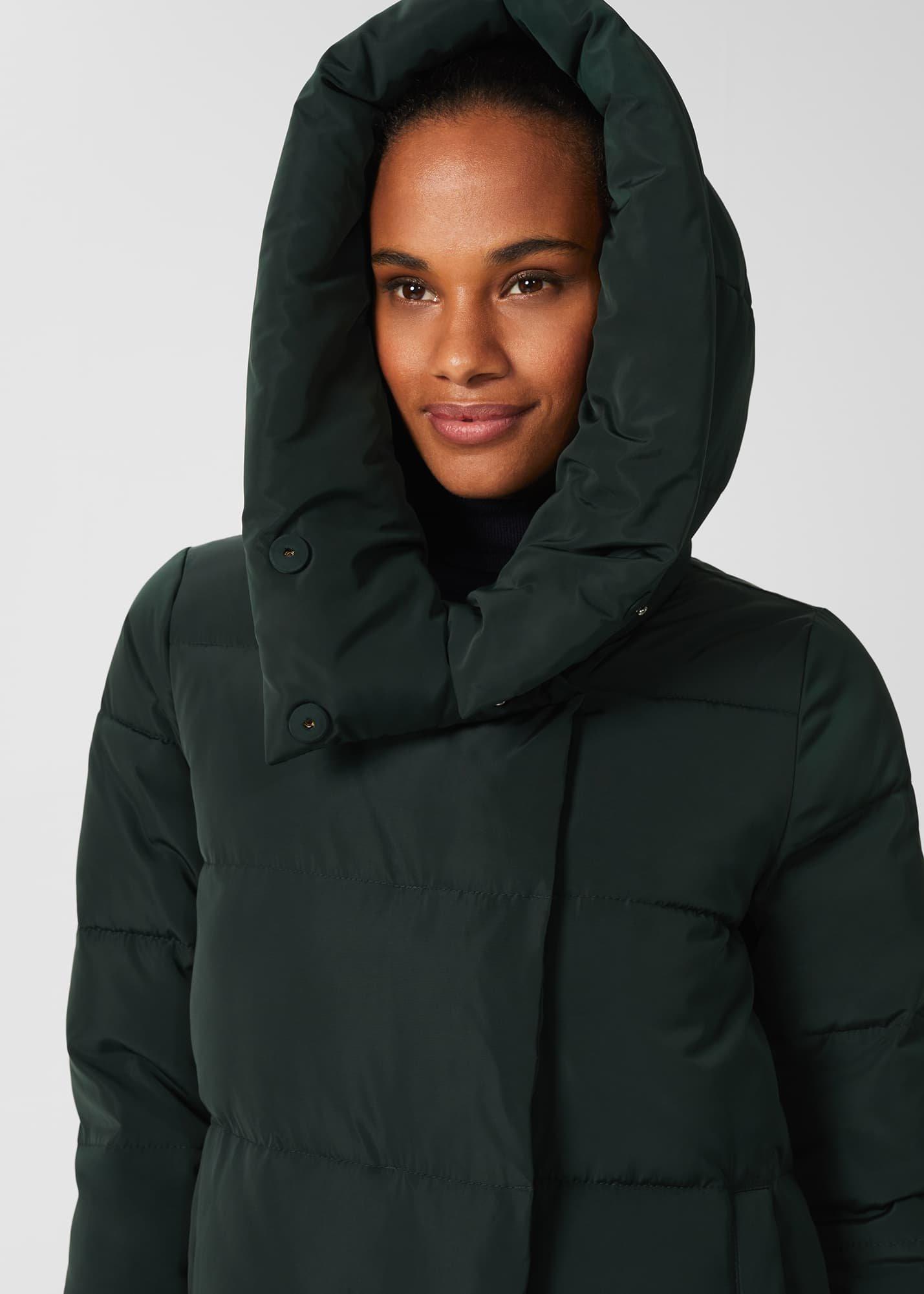 Heather Water Resistant Puffer Jacket, Dark Ivy Green, hi-res