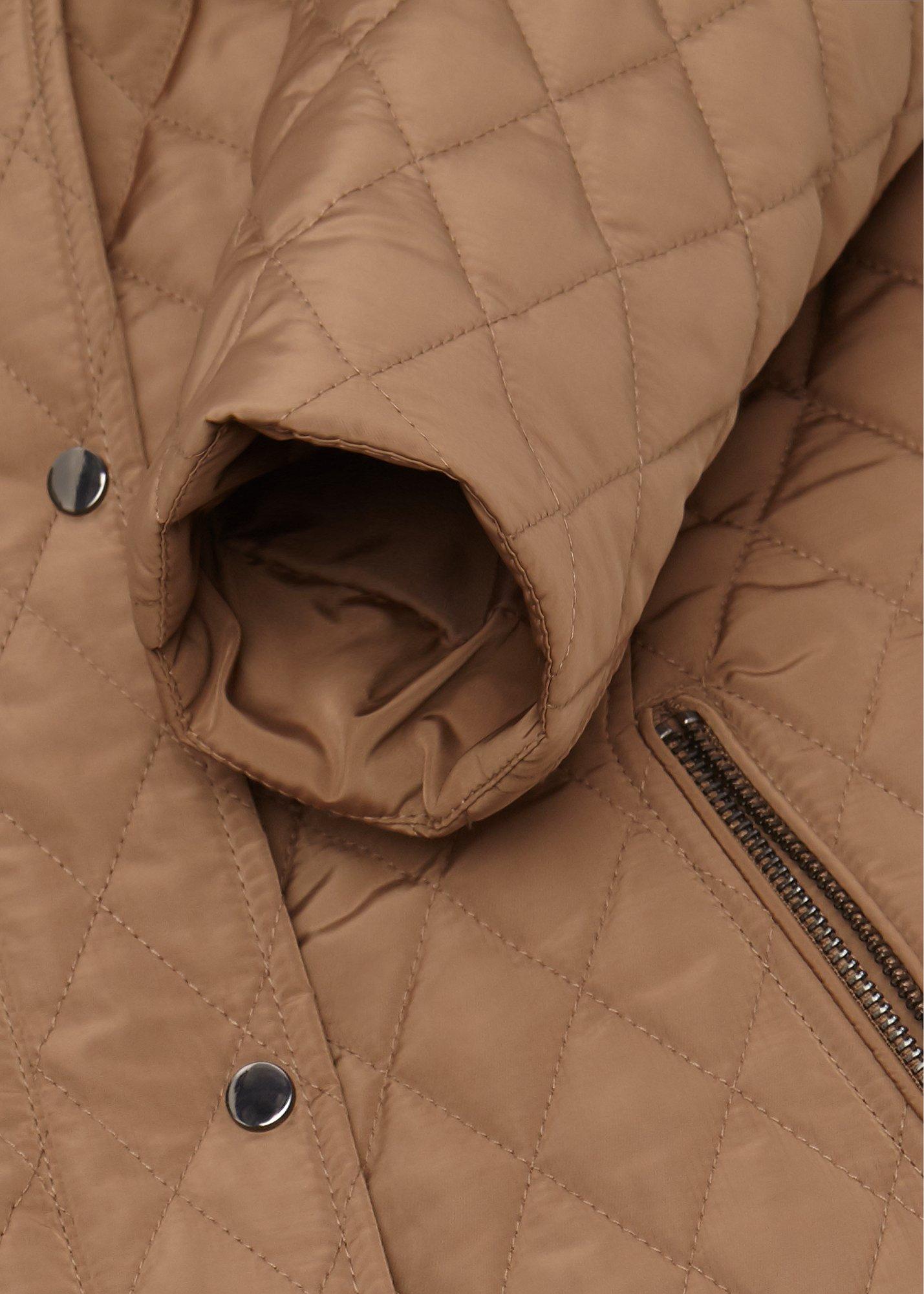 Thandie Quilted Jacket, Camel, hi-res