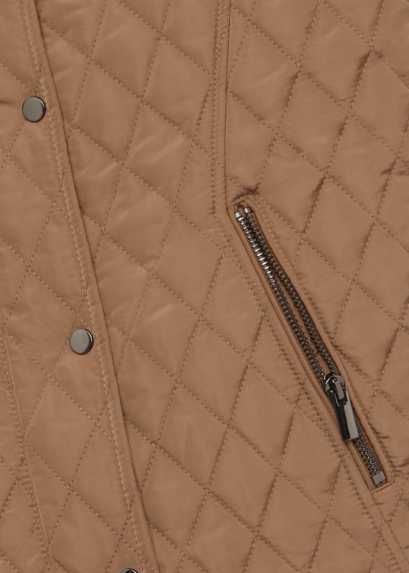 Thandie Quilted Jacket, Camel, hi-res