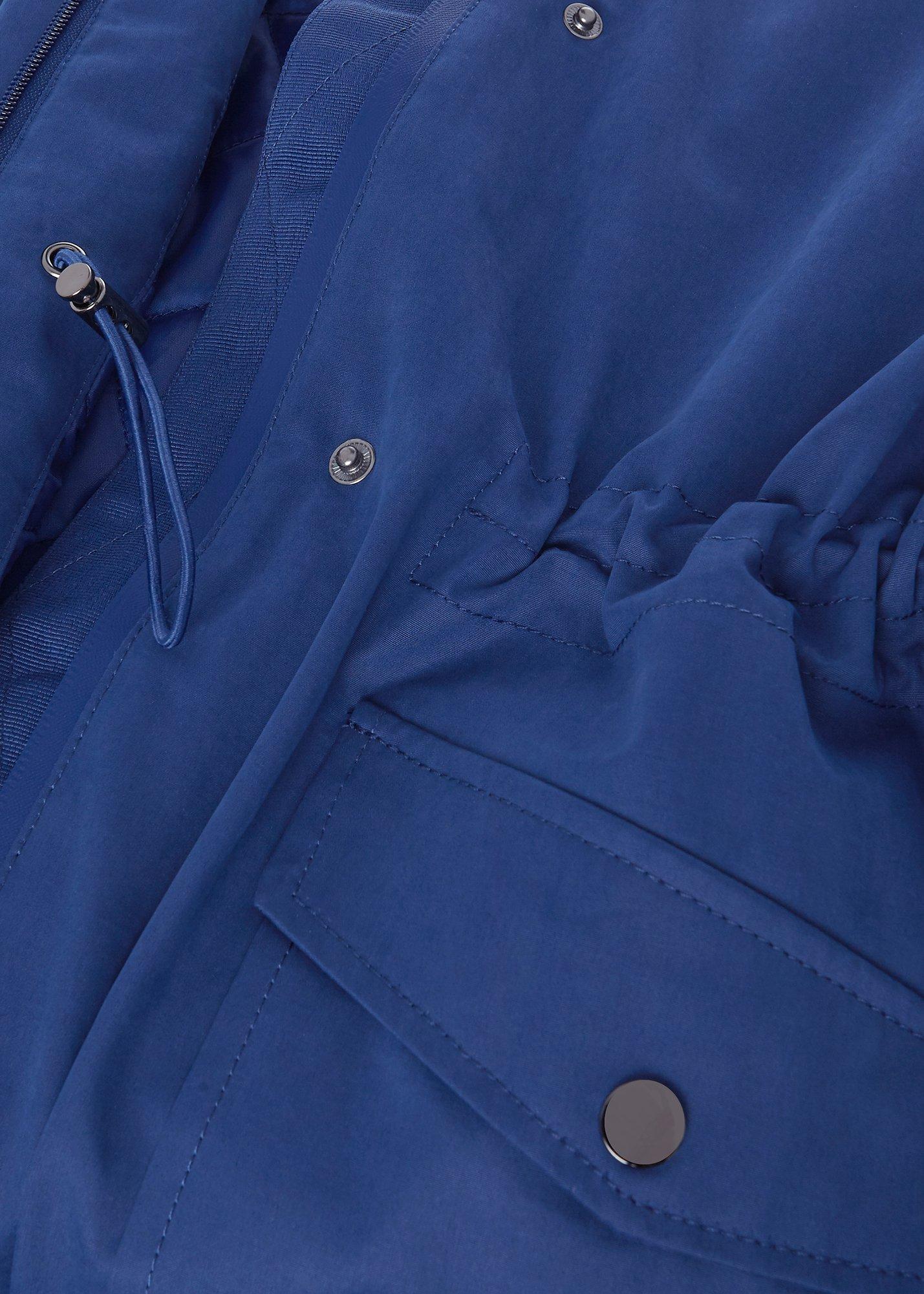 Kyra Waterproof Coat With Hood, Deep Blue, hi-res
