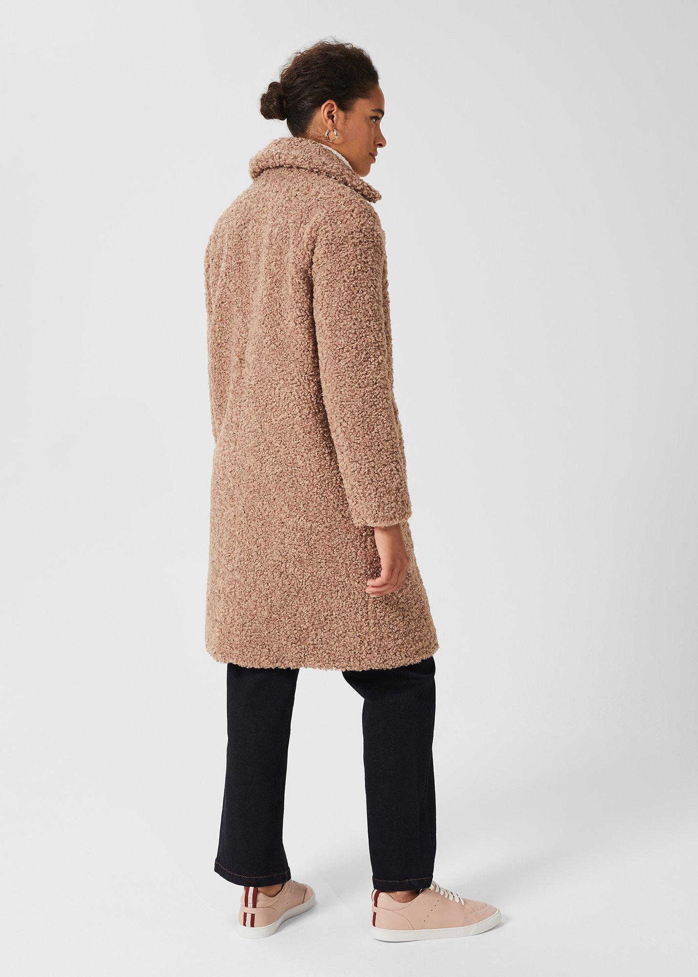 Charlize Teddy Coat, Camel, hi-res