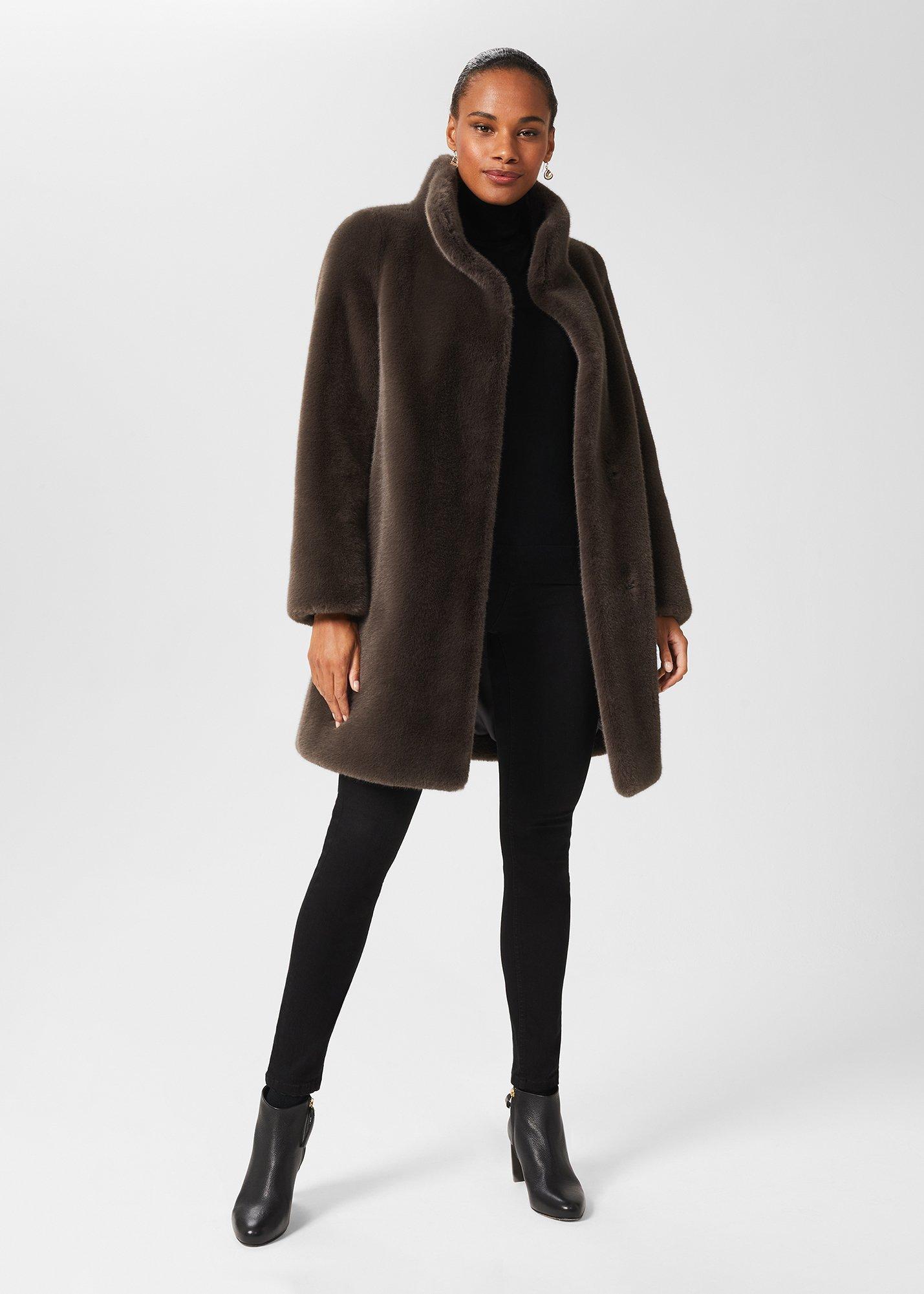 Petite Maddox Coat, Charcoal Grey, hi-res