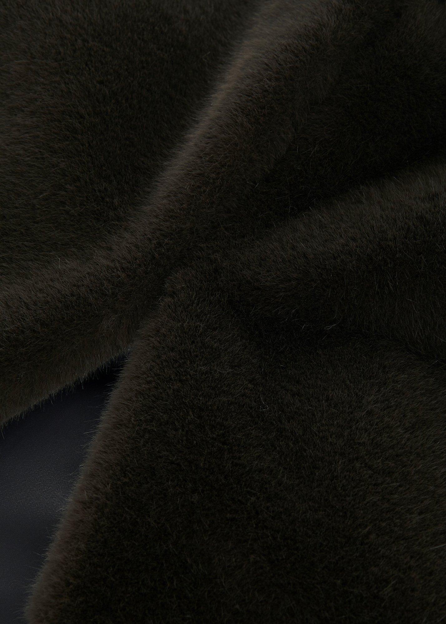 Verena Faux Fur Gilet, Charcoal Grey, hi-res