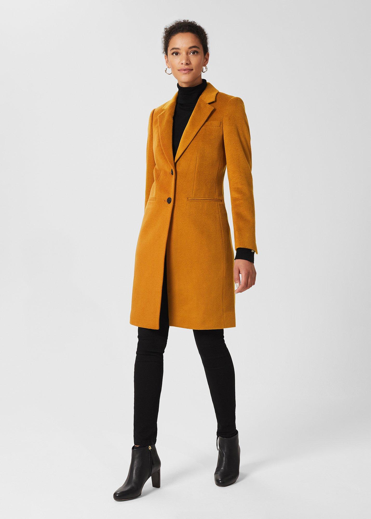 Tilda Wool Coat, Deep Ochre, hi-res