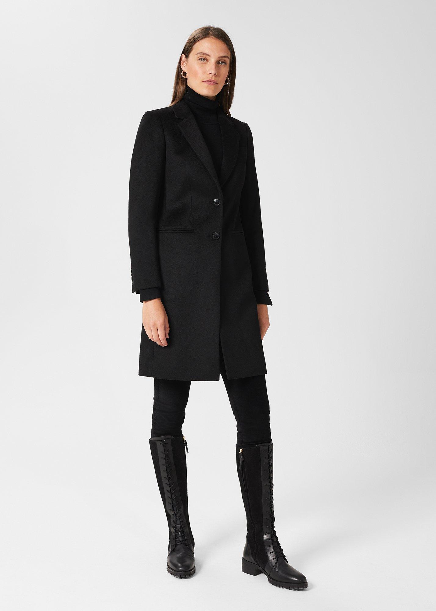 Petite Tilda Wool Coat, Black, hi-res