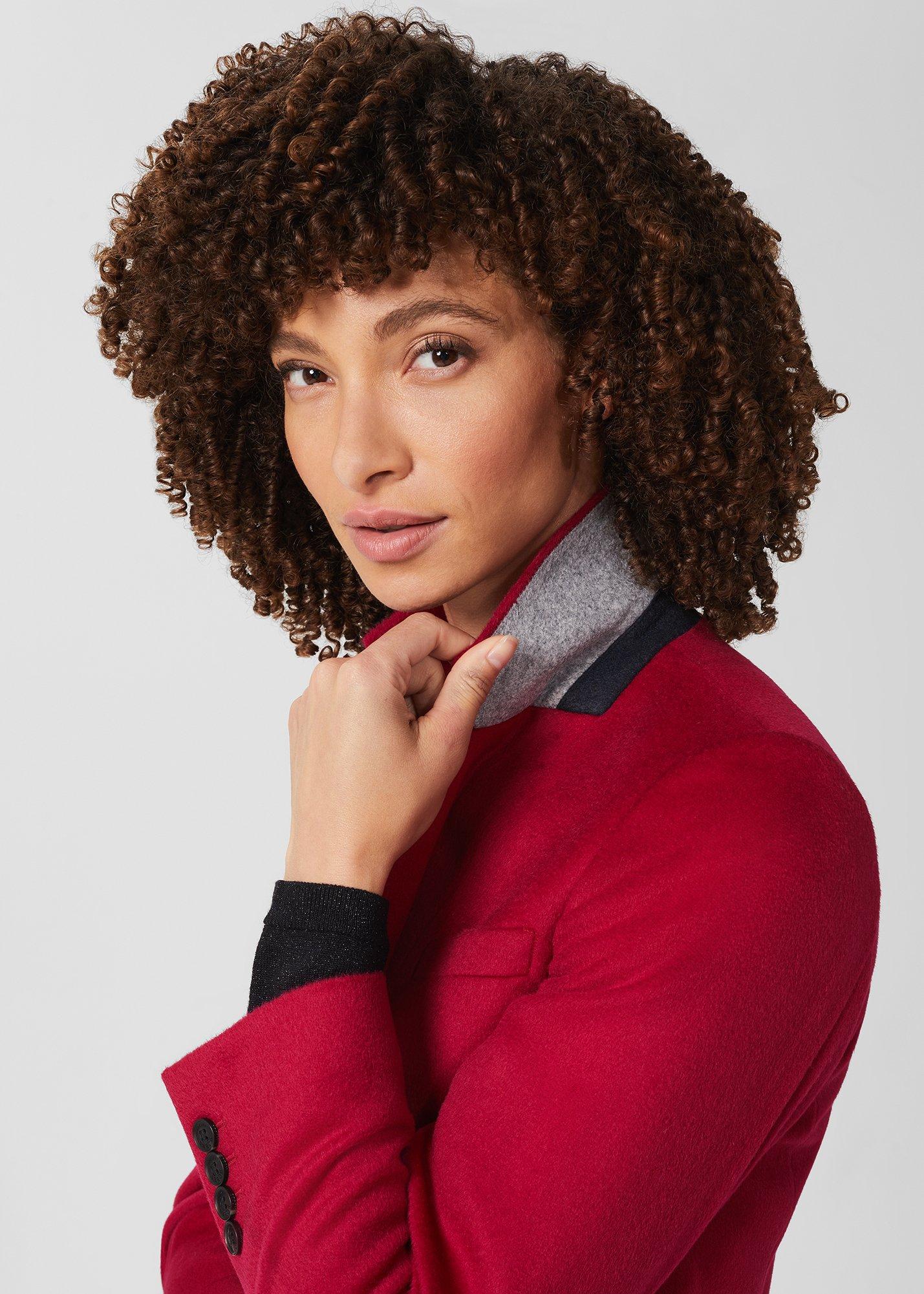 Petite Tilda Wool Coat, Fuchsia Pink, hi-res