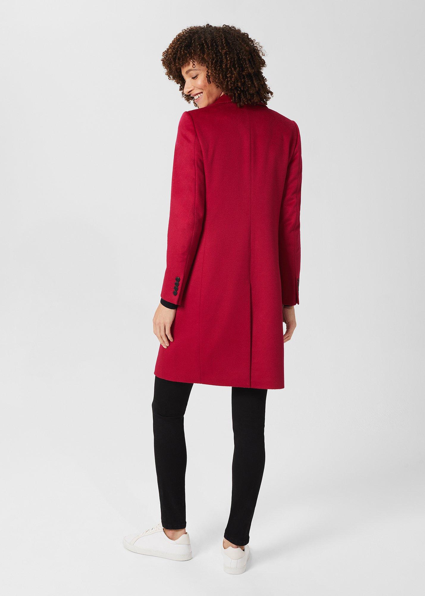 Petite Tilda Wool Coat, Fuchsia Pink, hi-res
