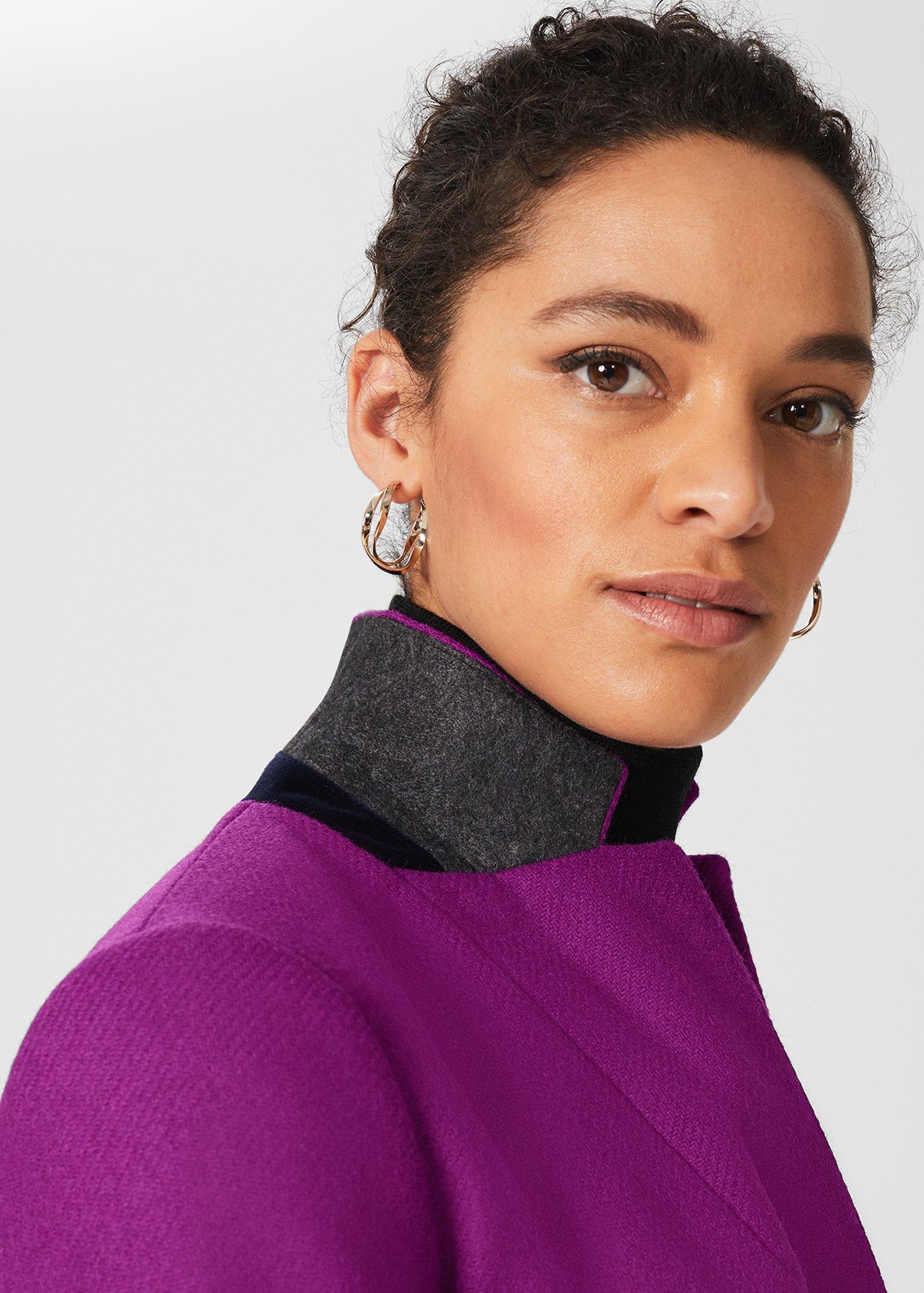 Jessica Wool Jacket, Purple, hi-res