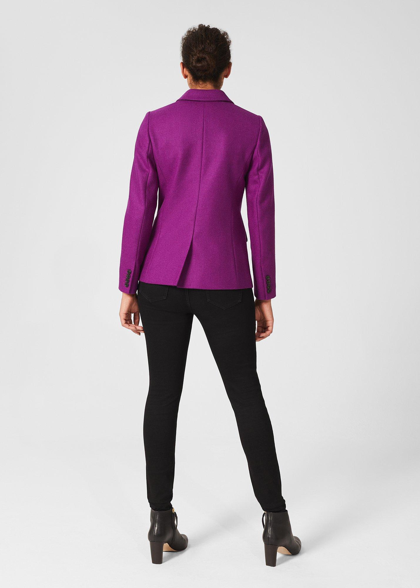 Jessica Wool Jacket, Purple, hi-res