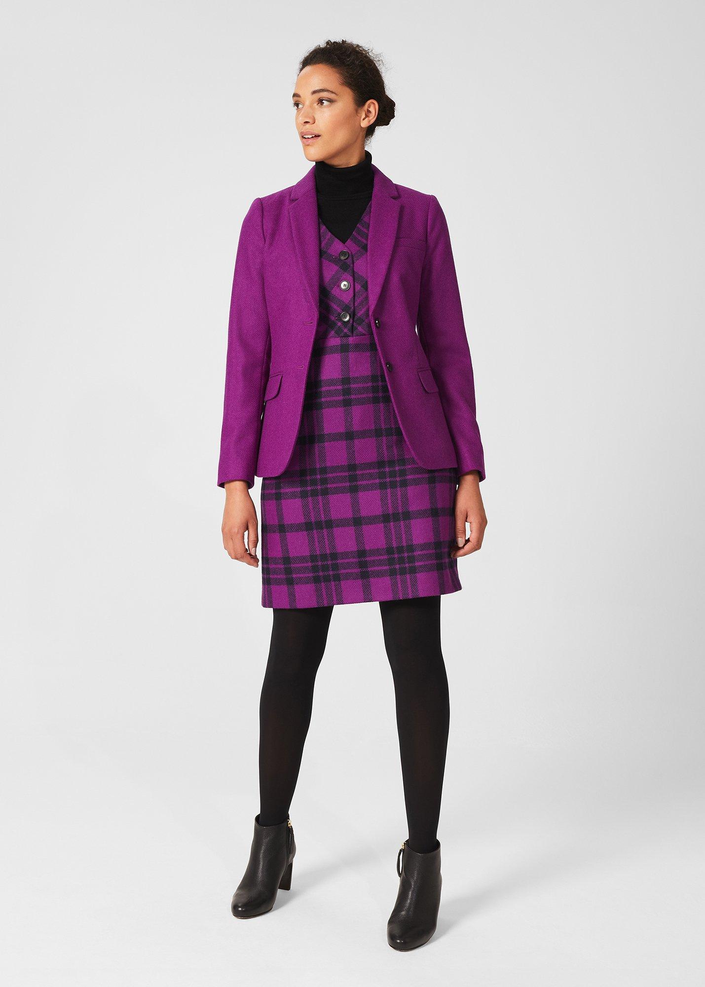 Jessica Wool Jacket, Purple, hi-res