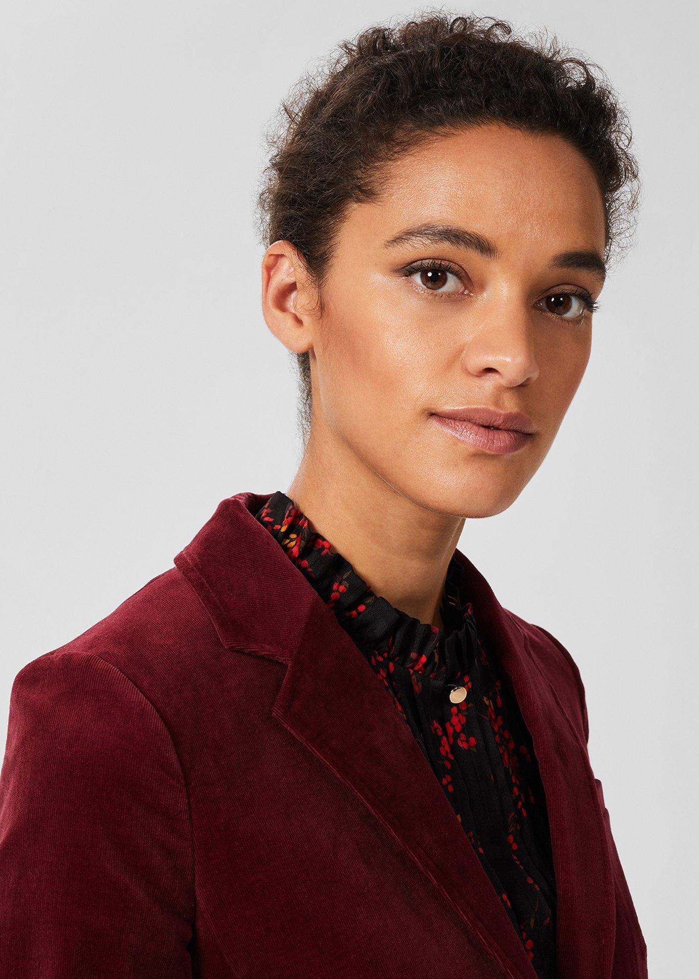 Blake Cord Blazer, Dark Red, hi-res