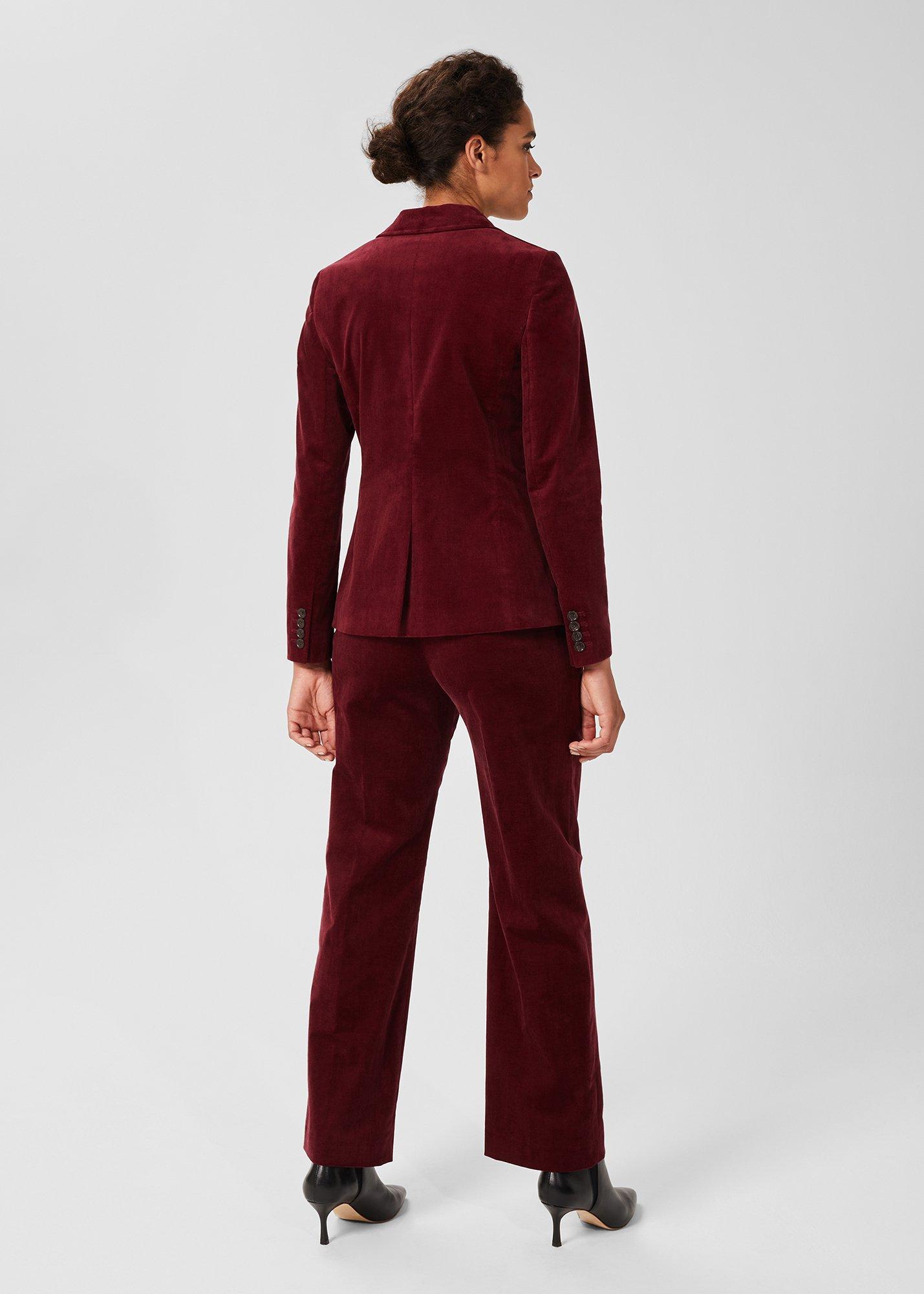 Blake Cord Blazer, Dark Red, hi-res