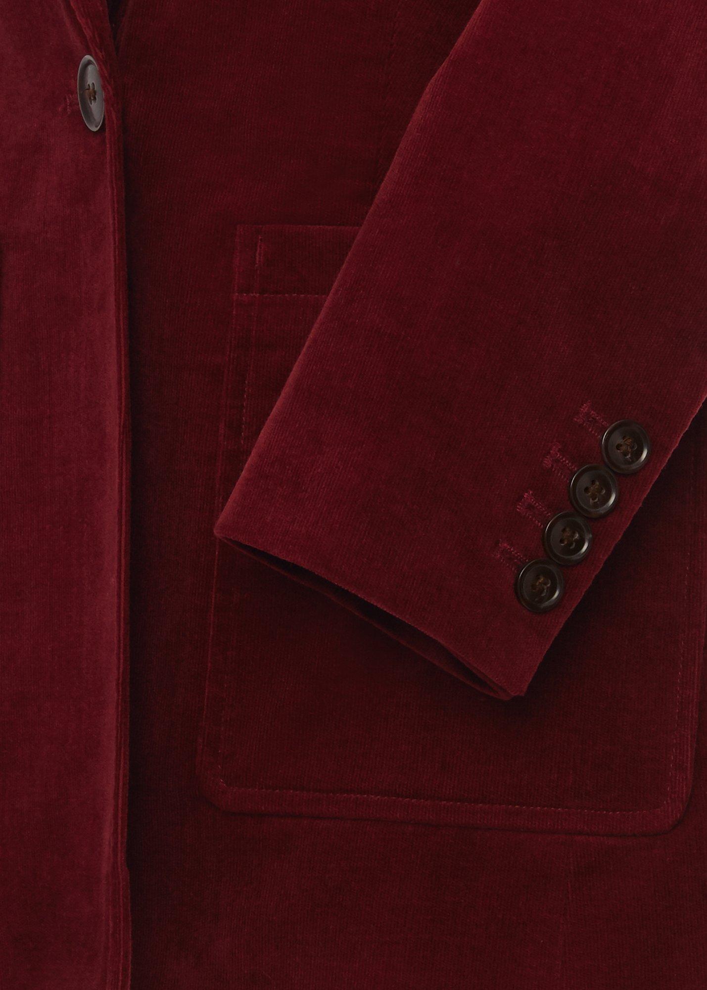 Blake Cord Blazer, Dark Red, hi-res