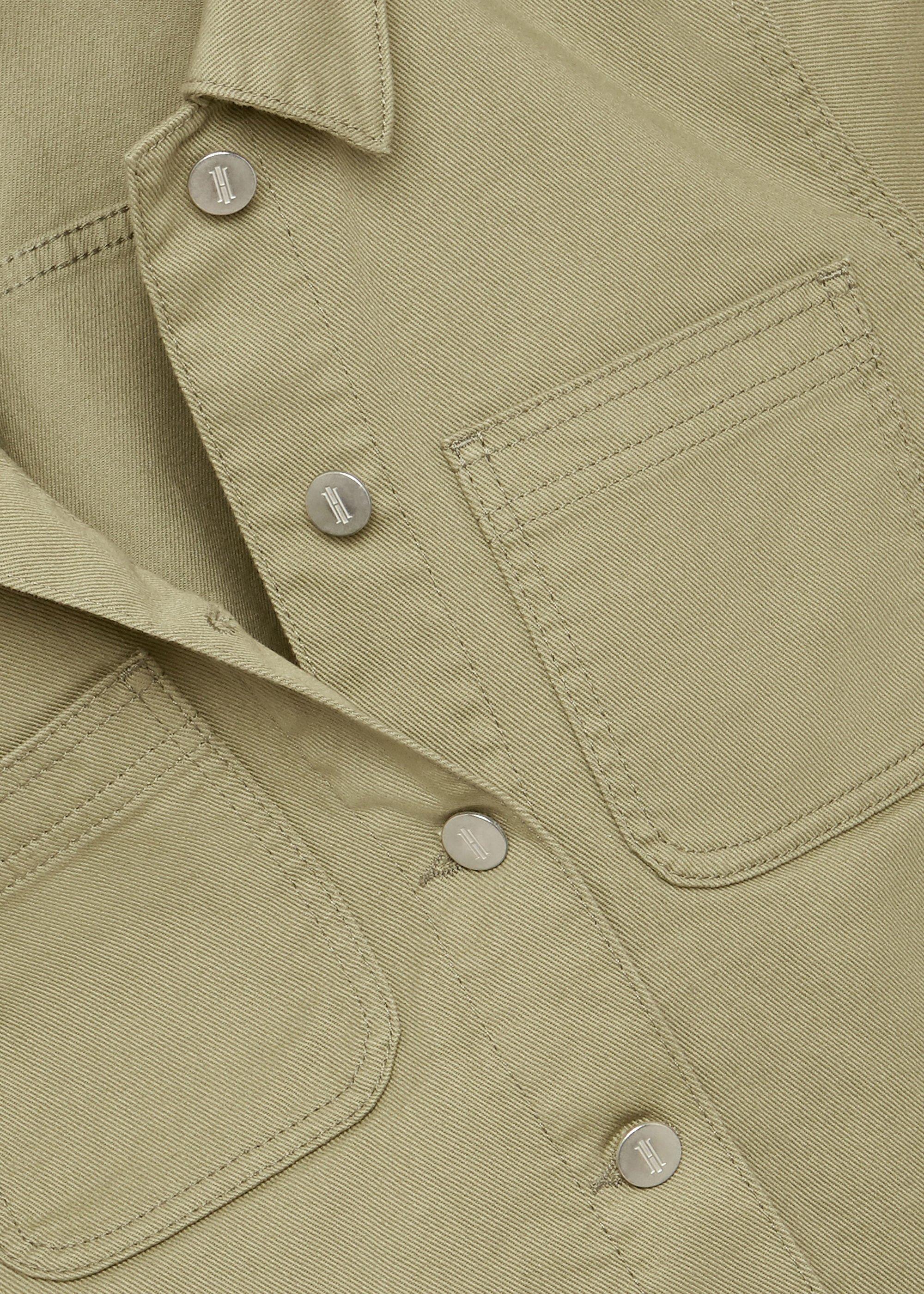 Martie Boxy Denim Jacket, Light Green, hi-res