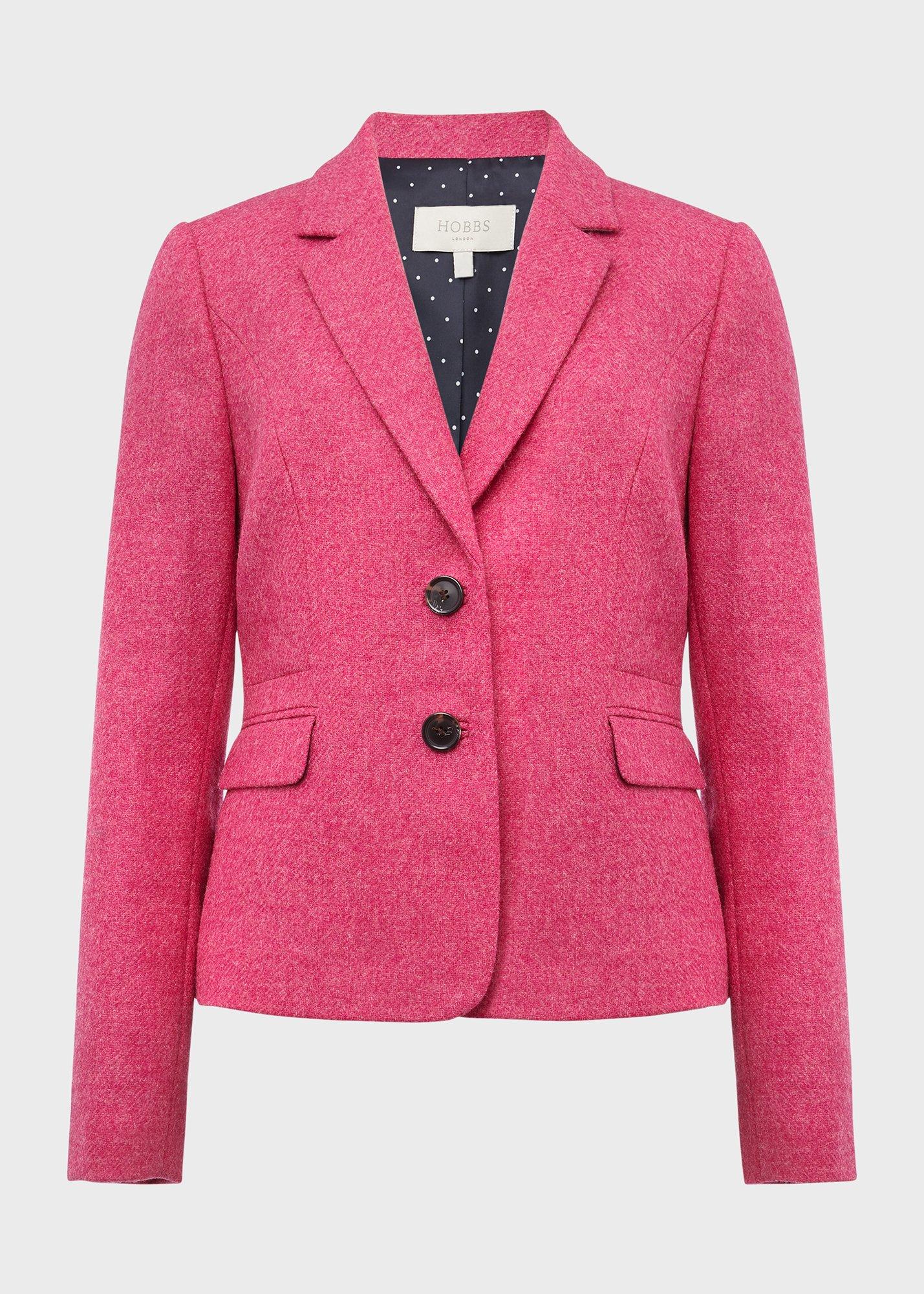 Hackness Wool Jacket, Pink, hi-res