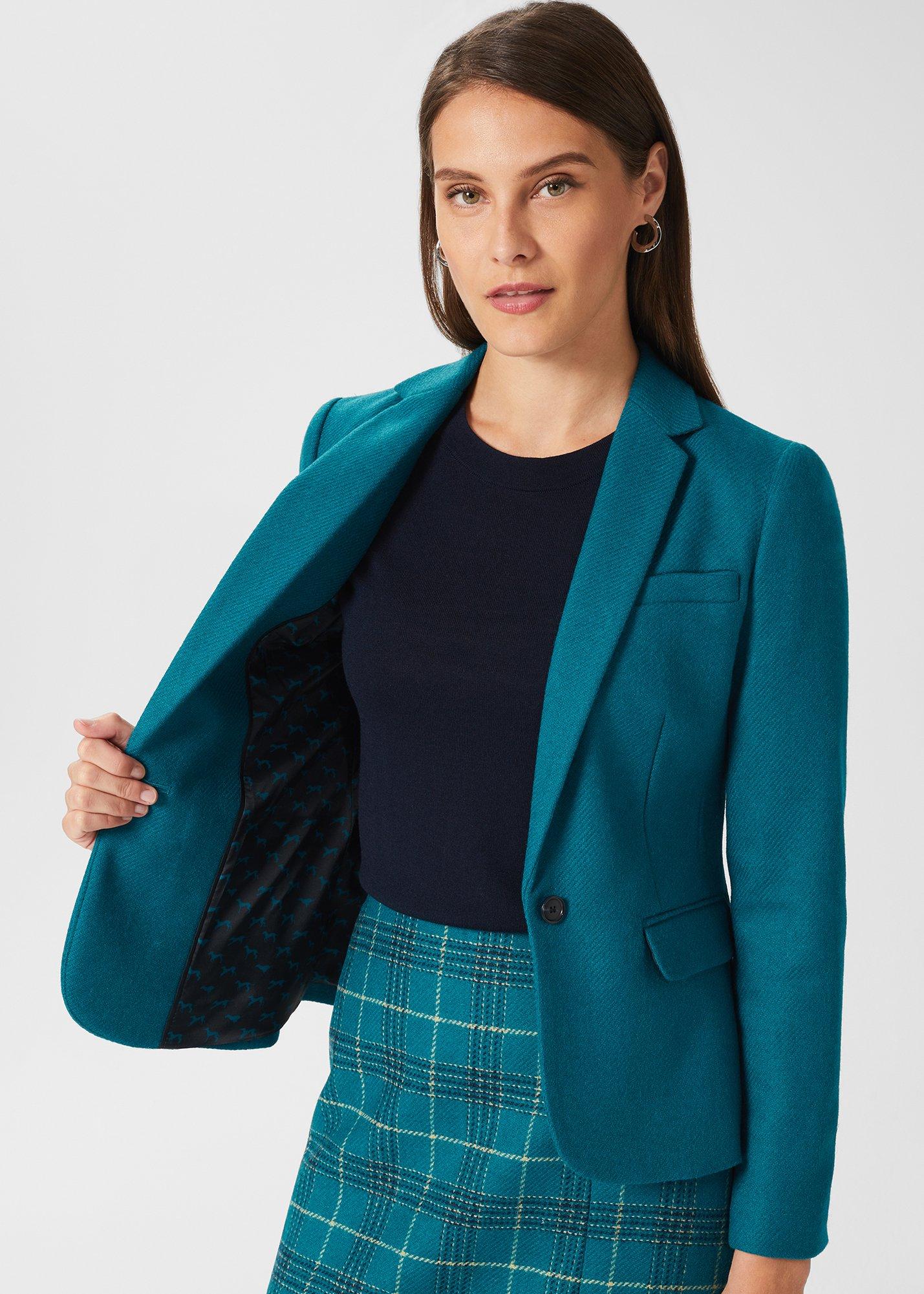 Blake Wool Jacket, Lagoon Blue, hi-res