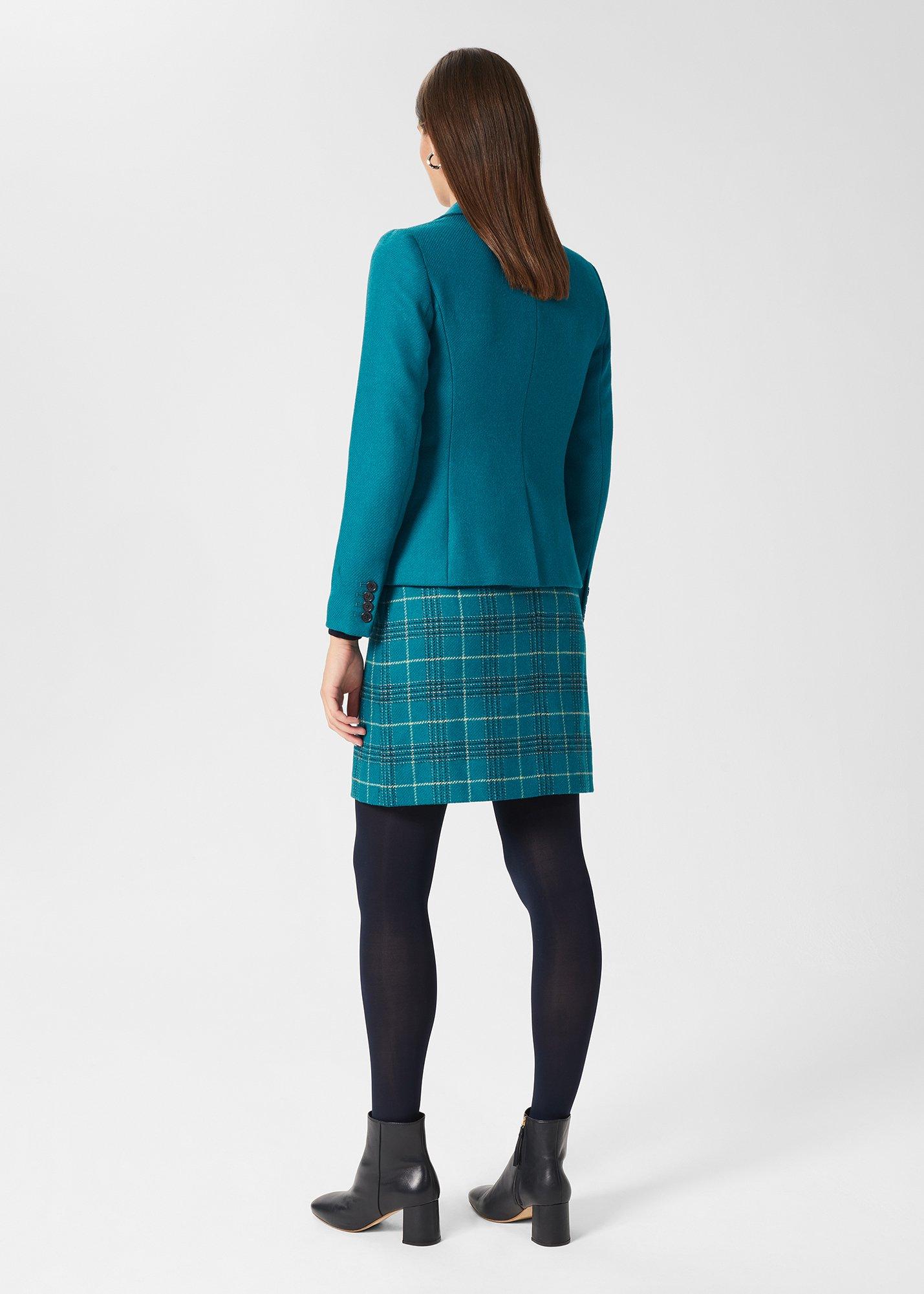 Petite Blake Wool Jacket, Lagoon Blue, hi-res