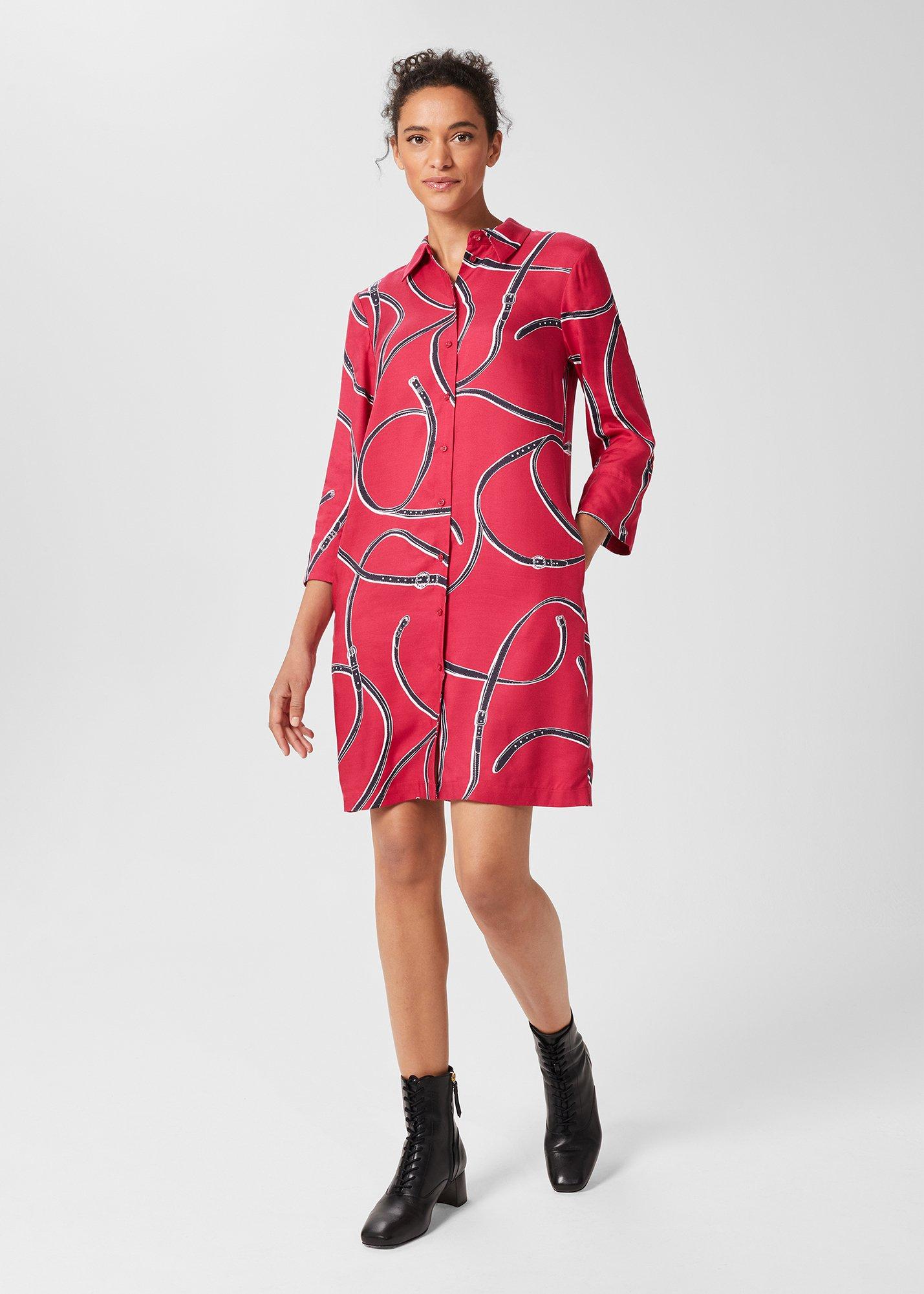 Aubery Tunic Dress, Pink Multi, hi-res