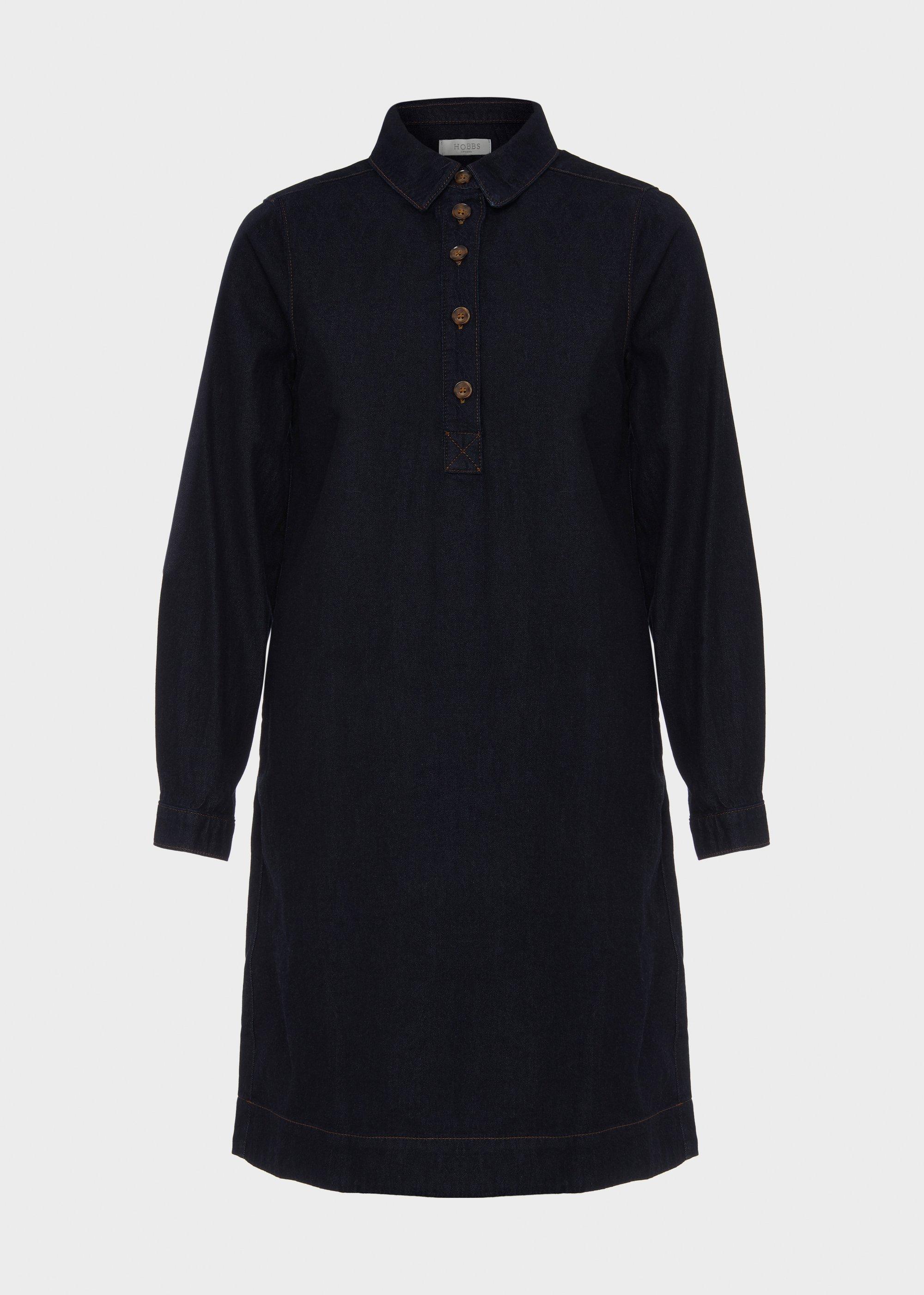 Jenny Denim Dress, Dark Indigo, hi-res