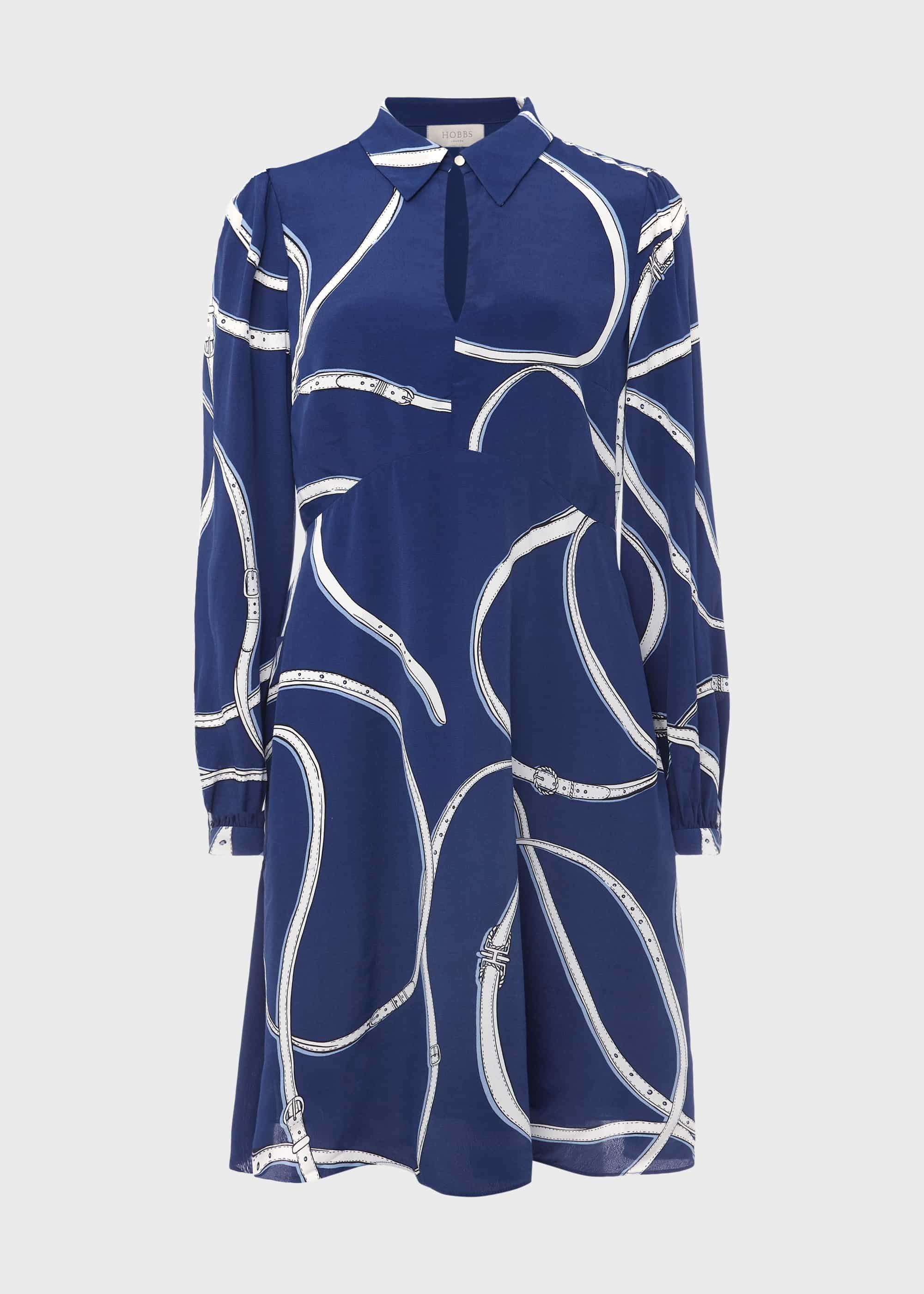 Brea Dress, Deep Blue Multi, hi-res