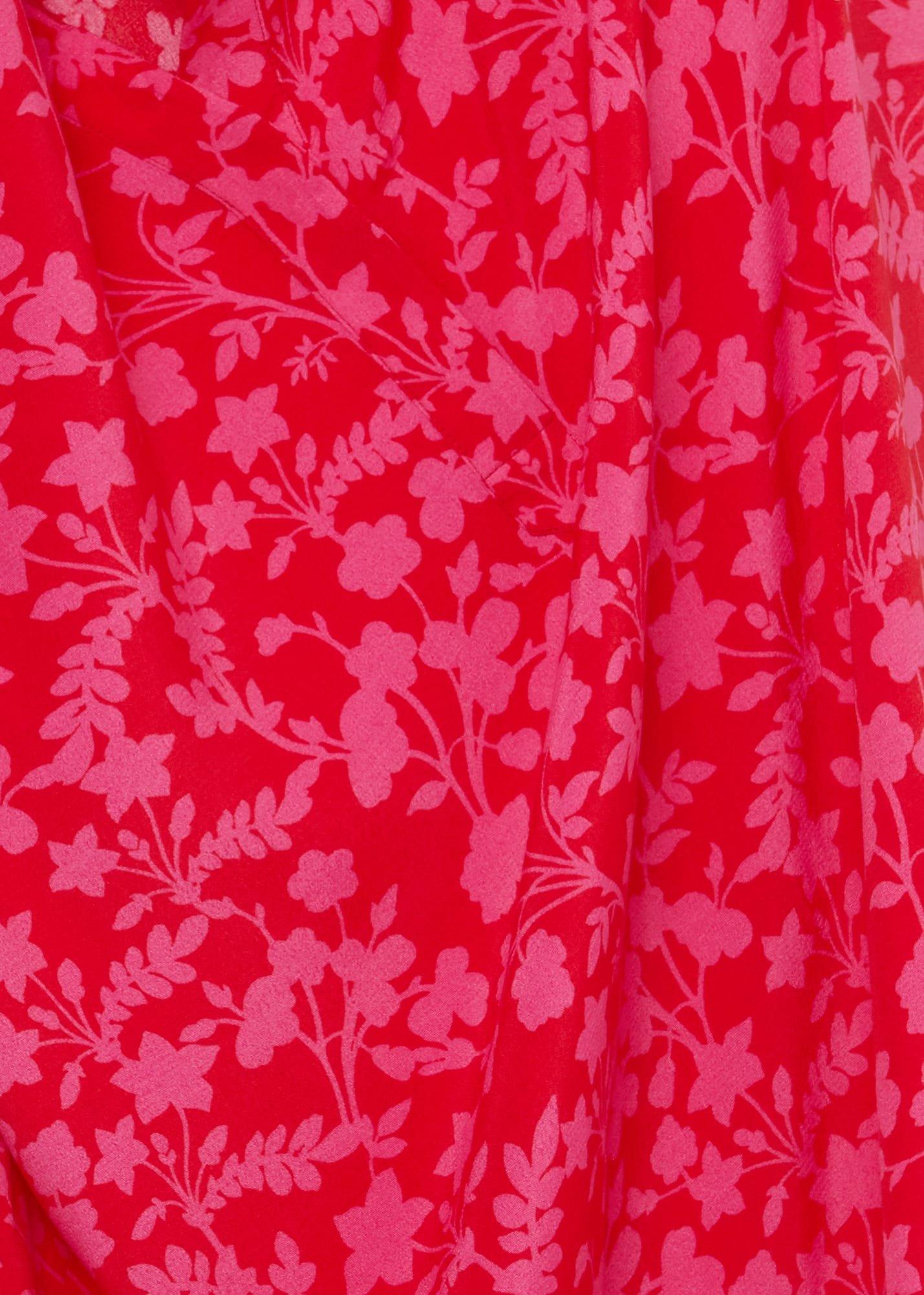 Essie Floral Blouse, Red Pink, hi-res
