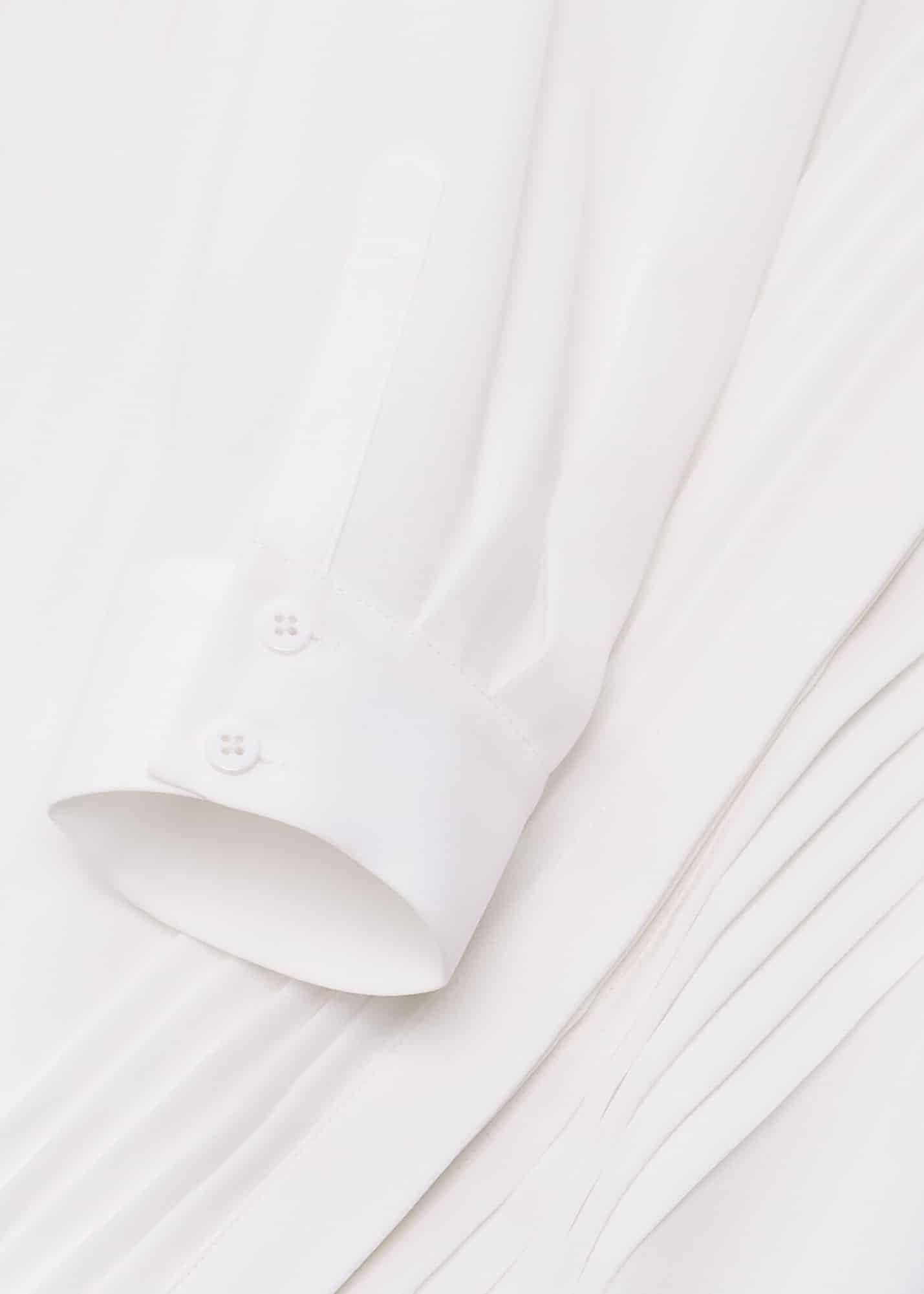 Elaine Pleat Shirt, Ivory, hi-res