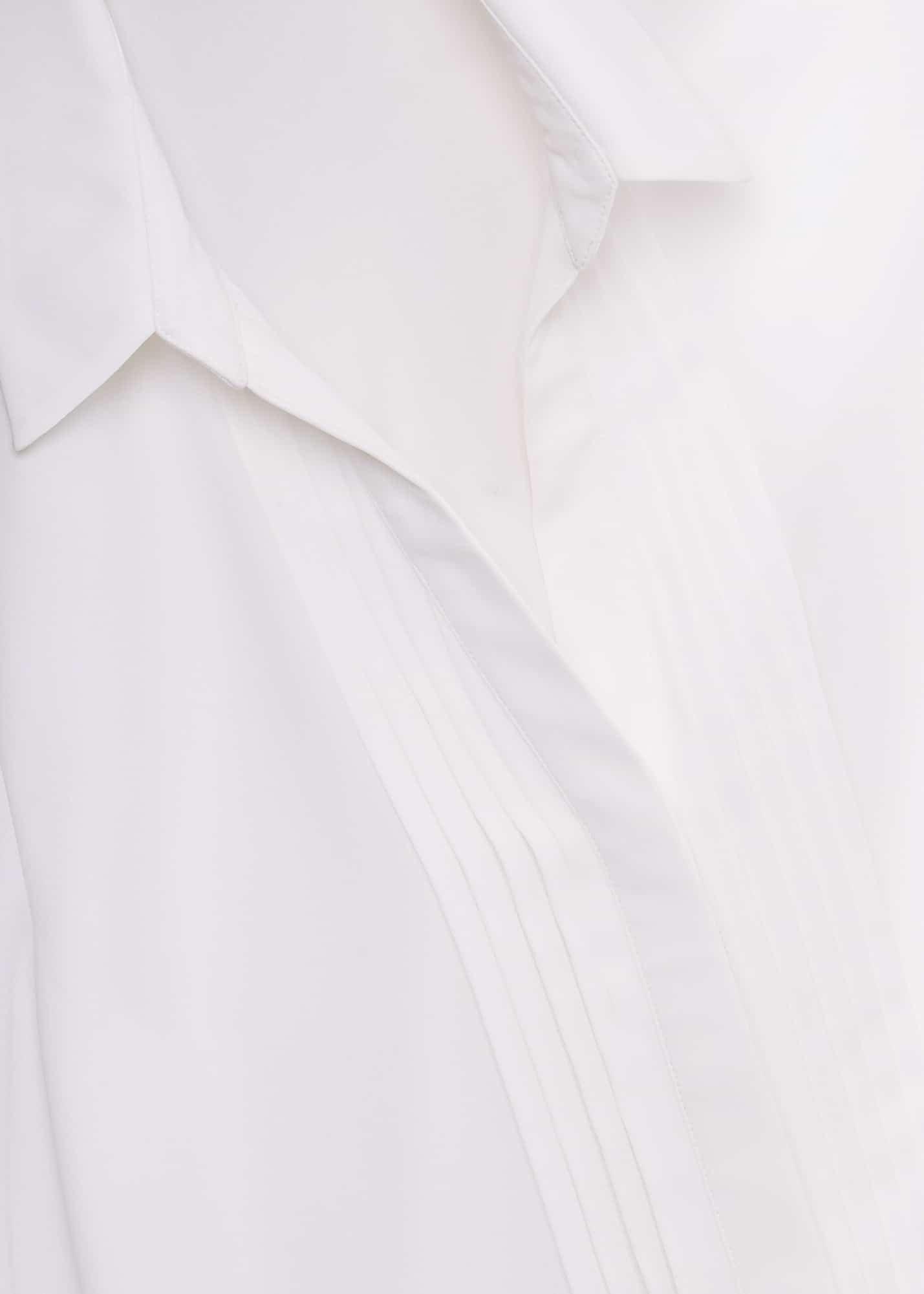 Elaine Pleat Shirt, Ivory, hi-res