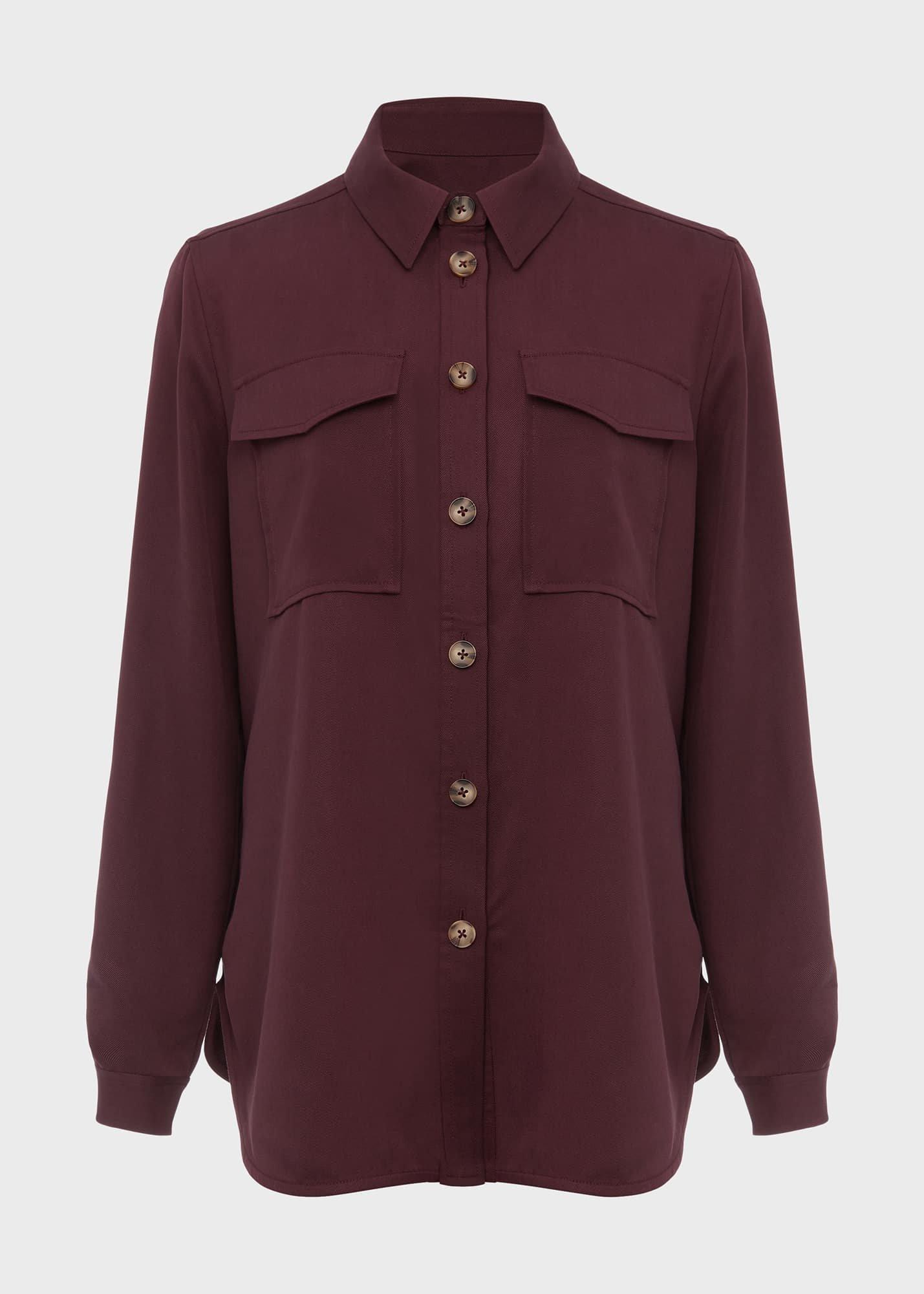 Adley Overshirt, Burgundy, hi-res