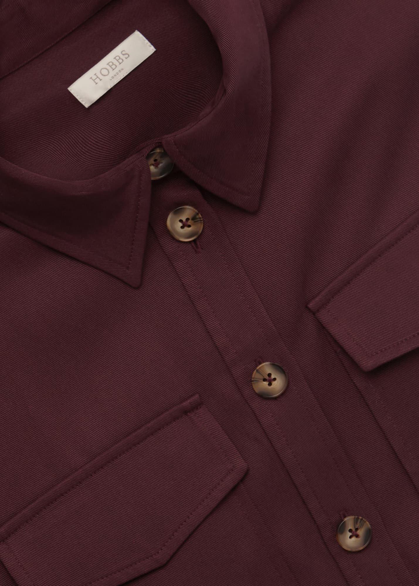 Adley Overshirt, Burgundy, hi-res