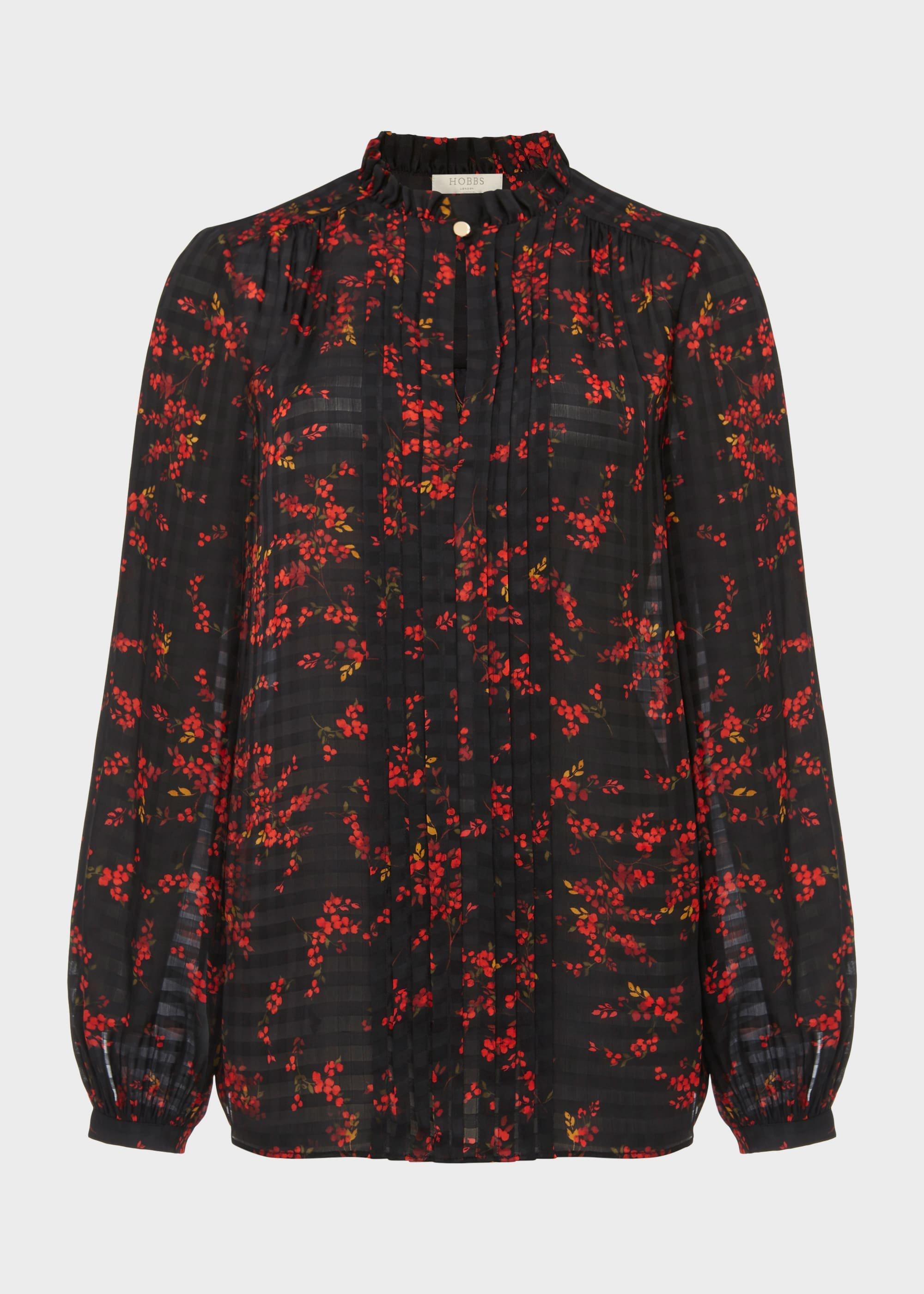 Arabelle Blouse, Black Multi, hi-res