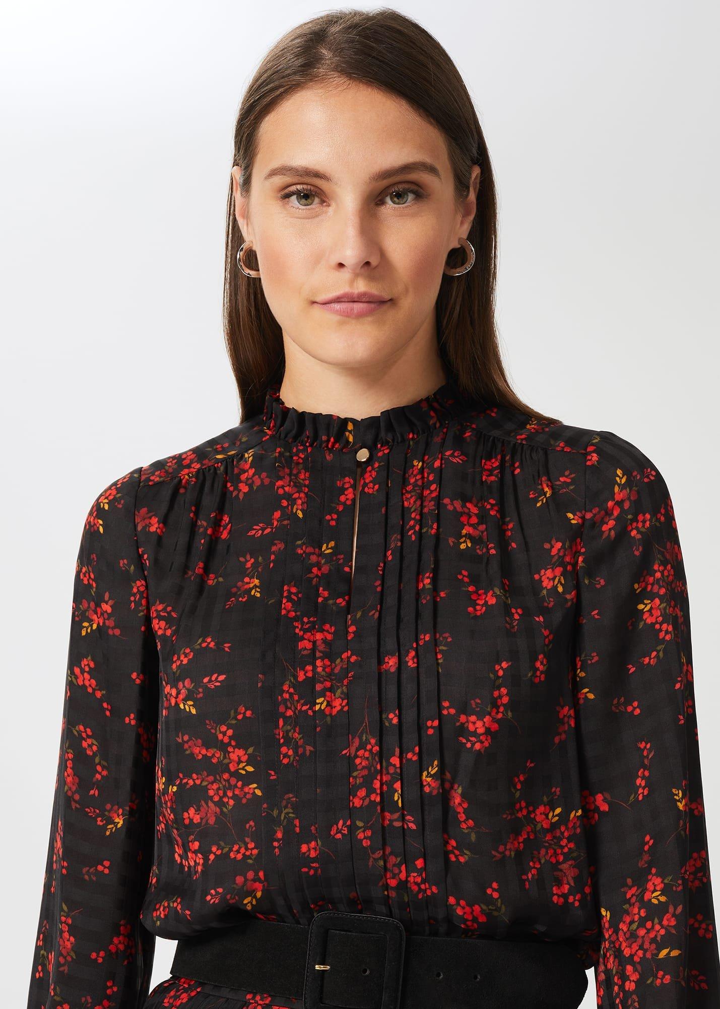 Arabelle Blouse, Black Multi, hi-res