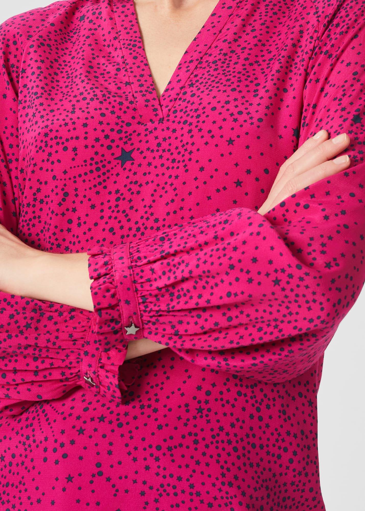 Hana Blouse, Pink Black, hi-res