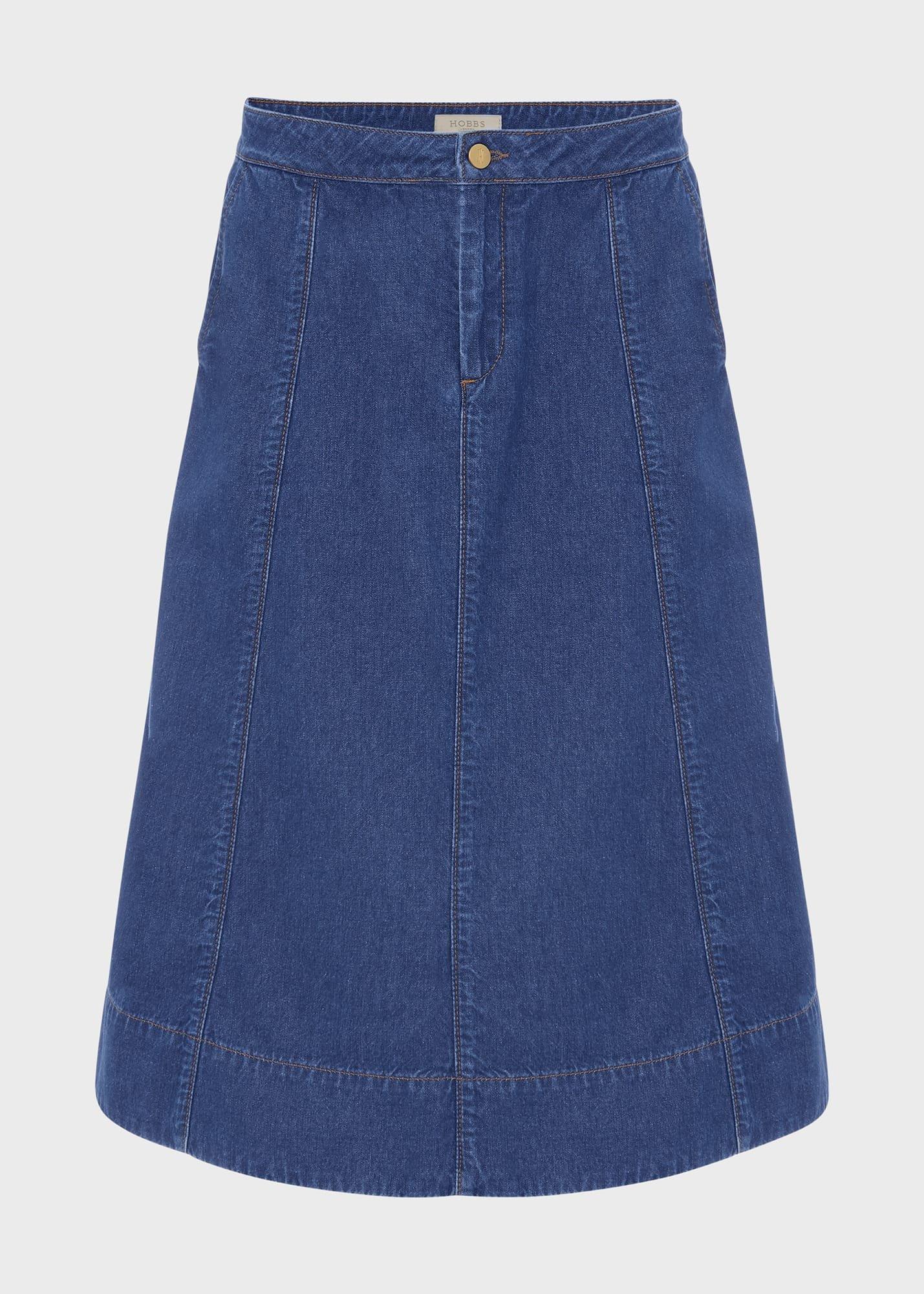 Freida Denim Midi Skirt