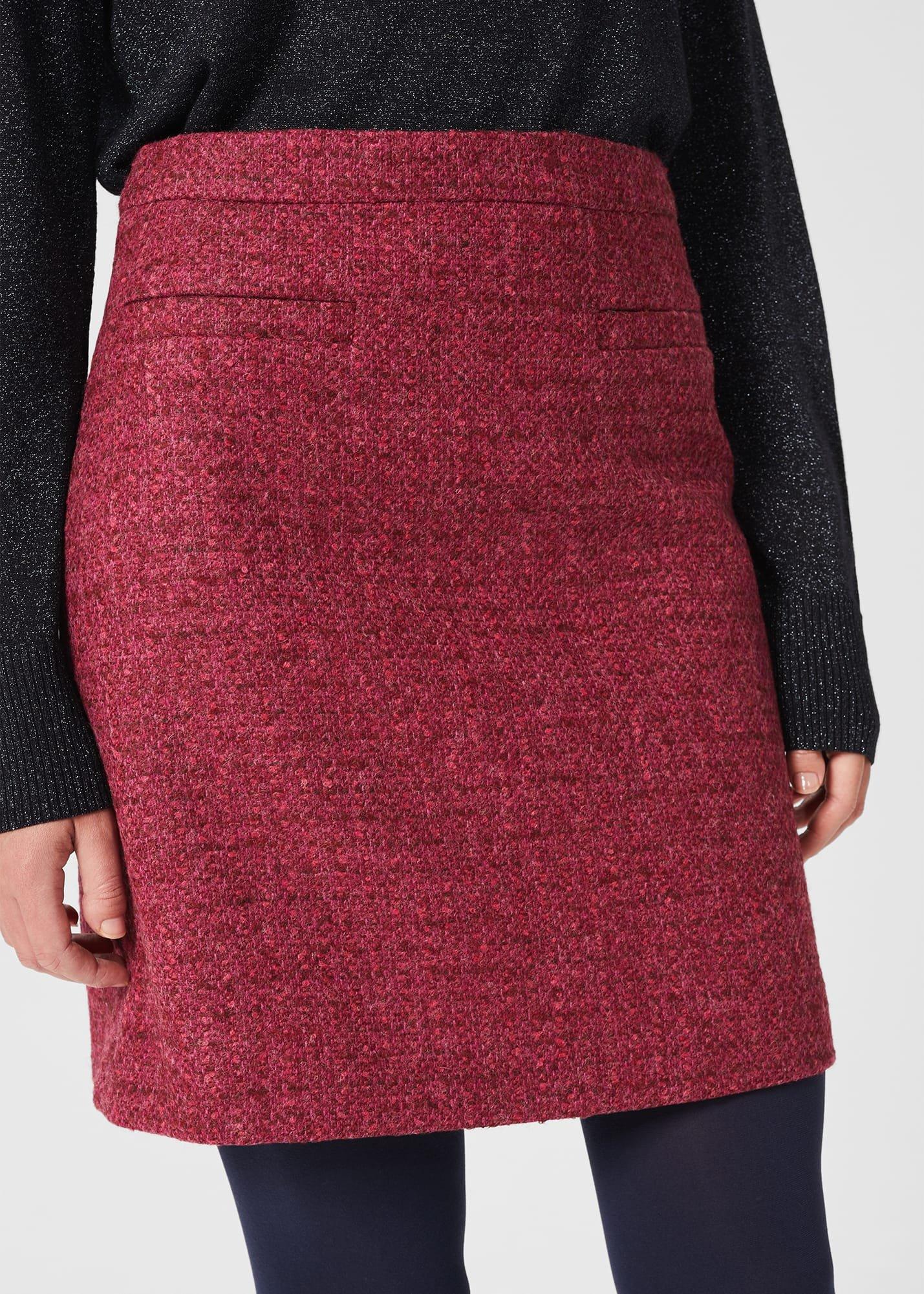 Maisey Wool A Line Skirt , Pink Multi, hi-res