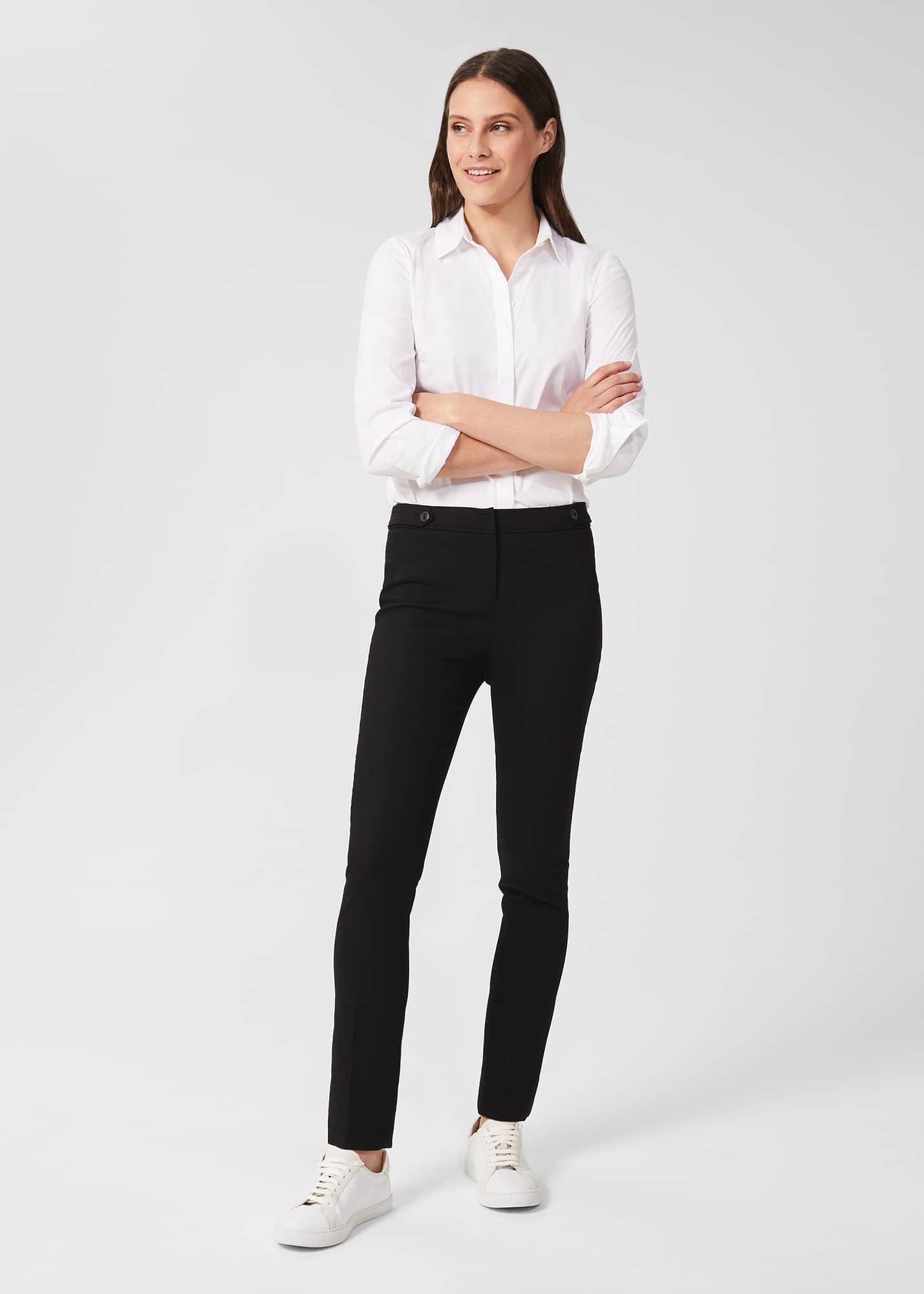 Luca Slim Trousers, Black, hi-res