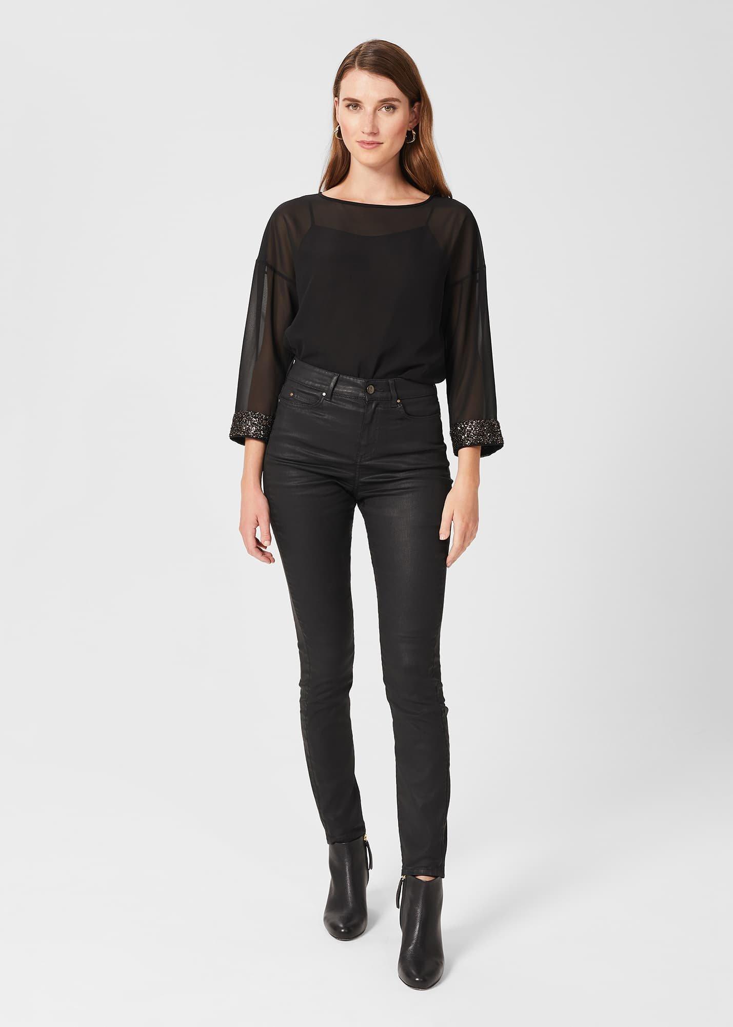 Gia Coated Skinny Jeans
