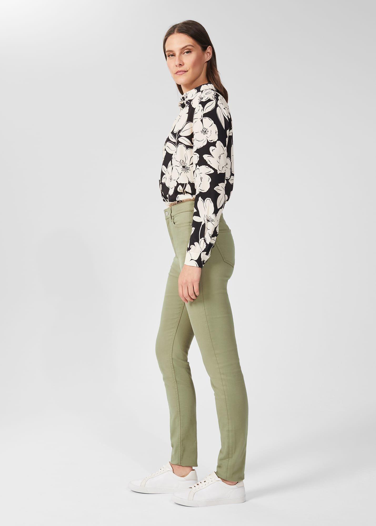 Gia Sculpting Jeans, Light Green, hi-res