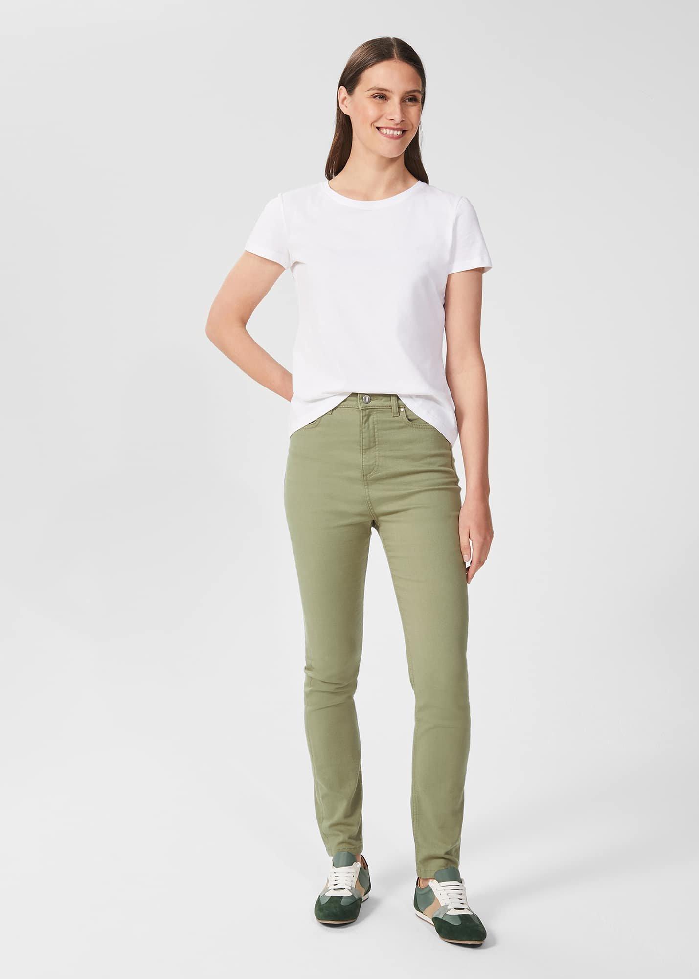Gia Sculpting Jeans, Light Green, hi-res
