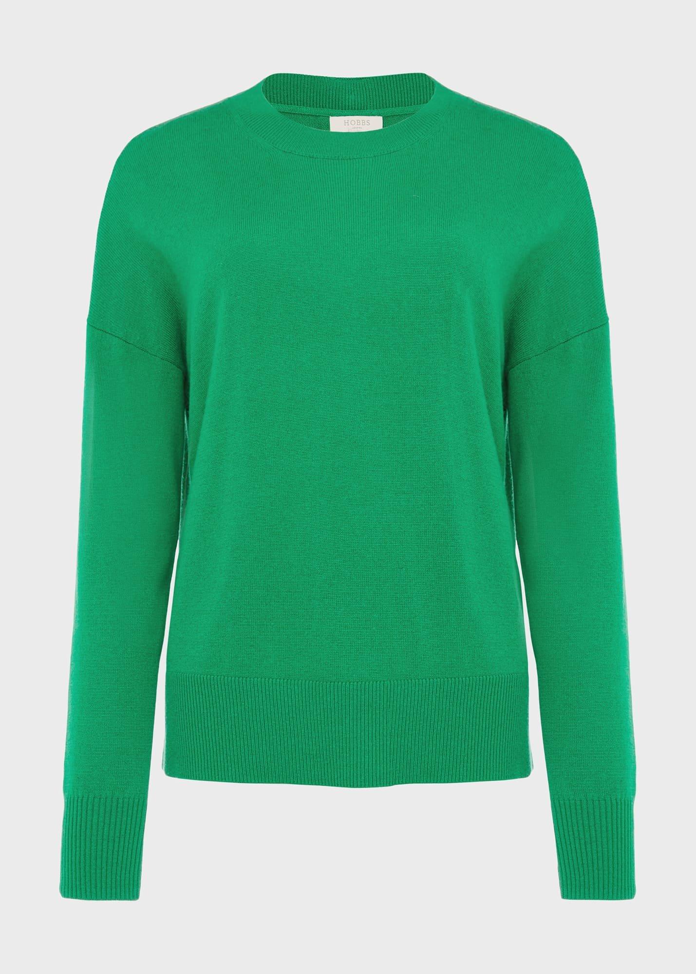 Lydia Jumper with Cashmere, Forest Green, hi-res