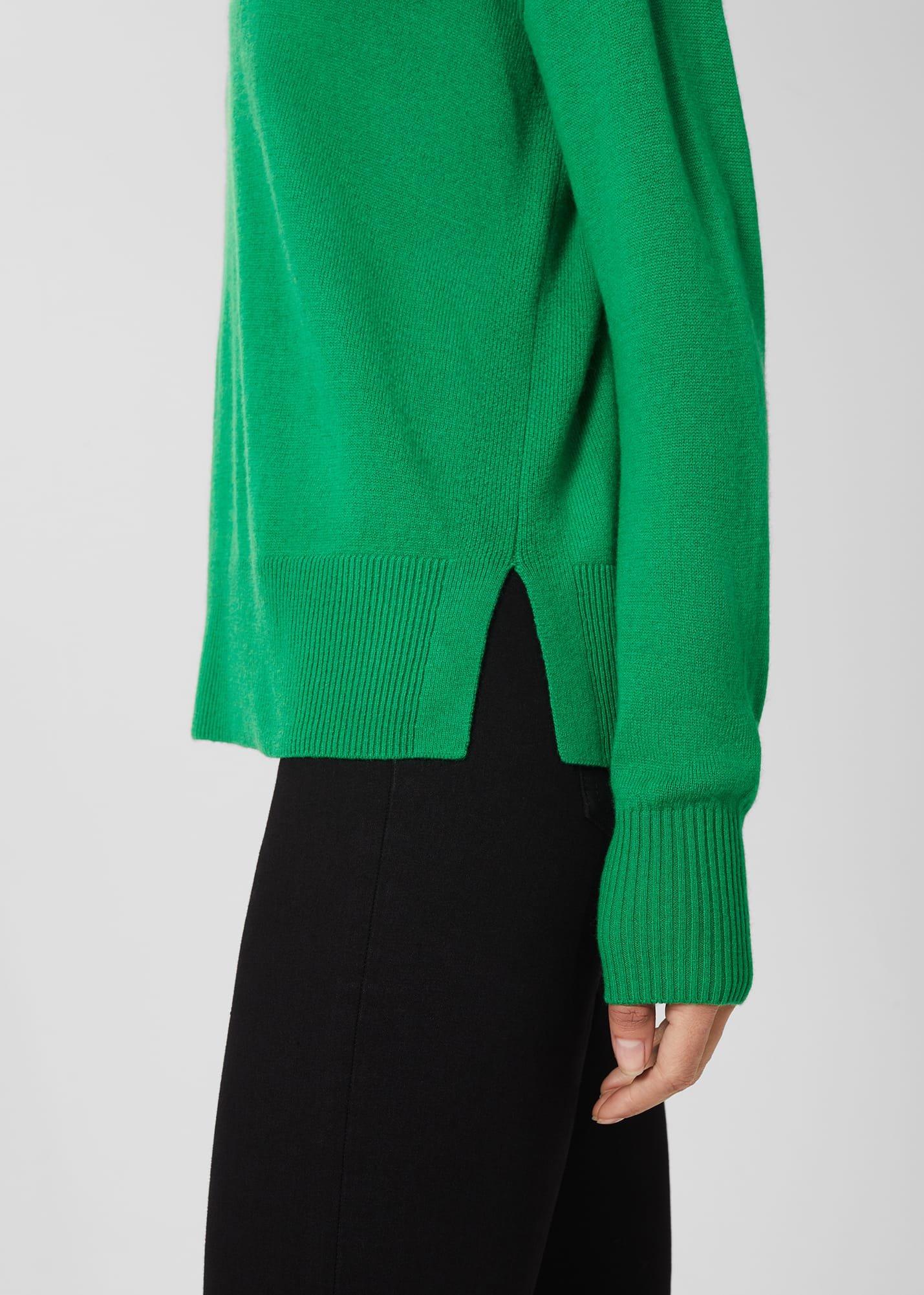 Lydia Jumper with Cashmere, Forest Green, hi-res