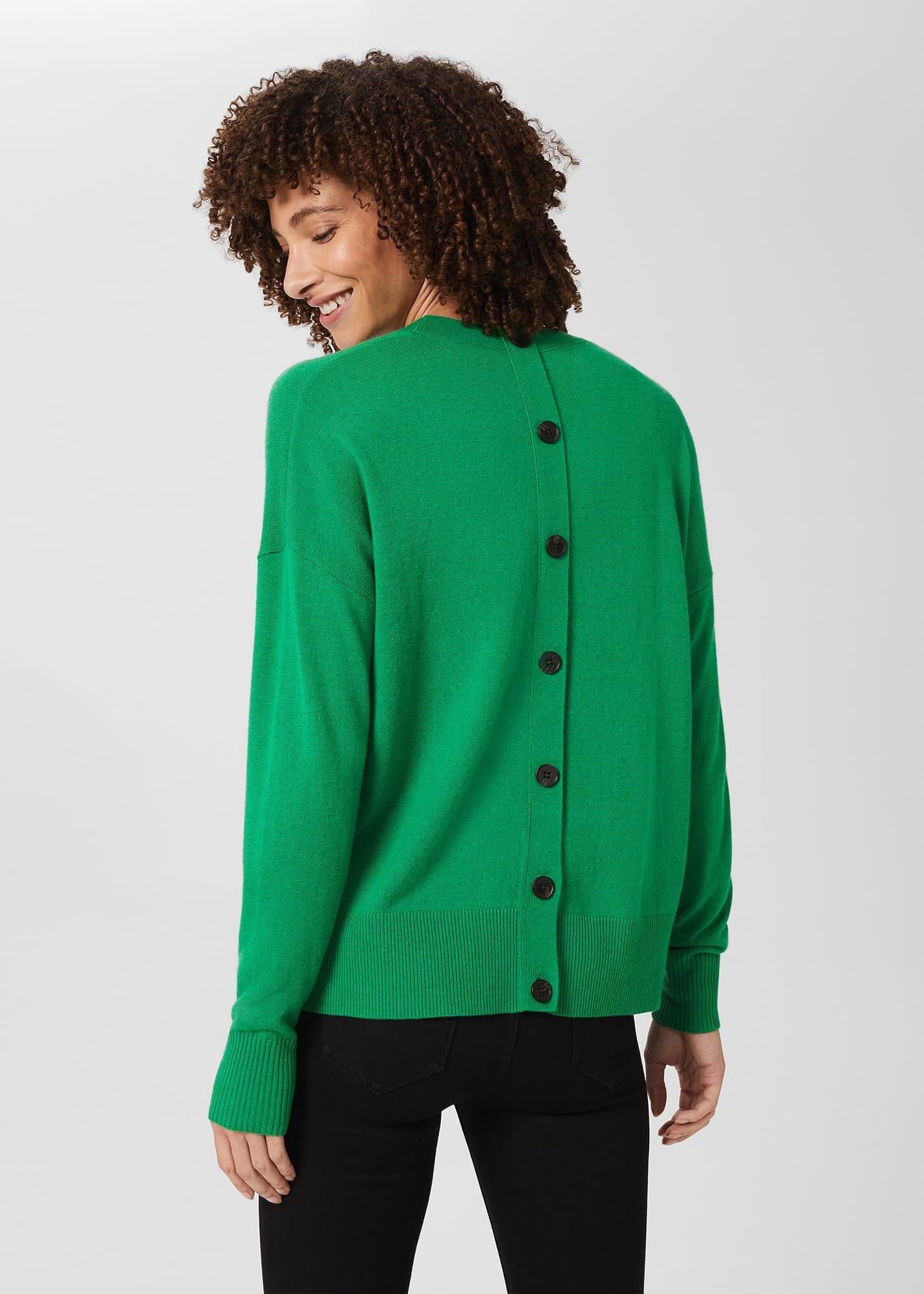 Lydia Jumper with Cashmere, Forest Green, hi-res